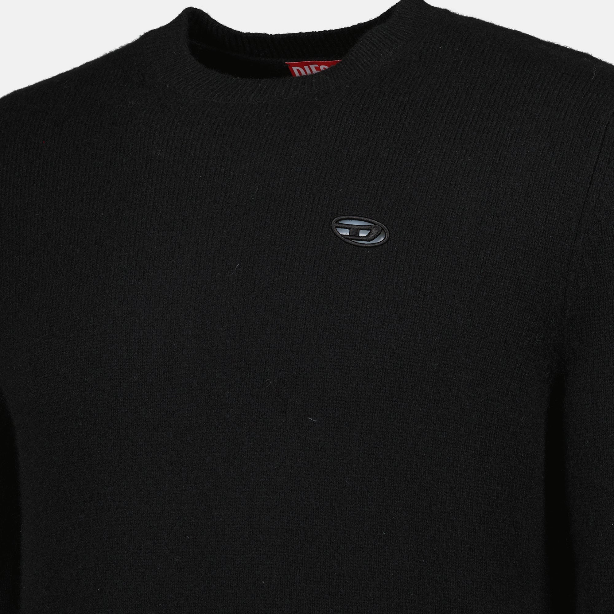 K-Argo pullover, Diesel clothing, black wool sweater, men's fashion, autumn winter collection