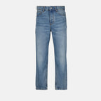 Image de Jean Droit en Denim par Ami PARIS pour Hommes - Saison Automne-Hiver 2025 - Vue Frontal