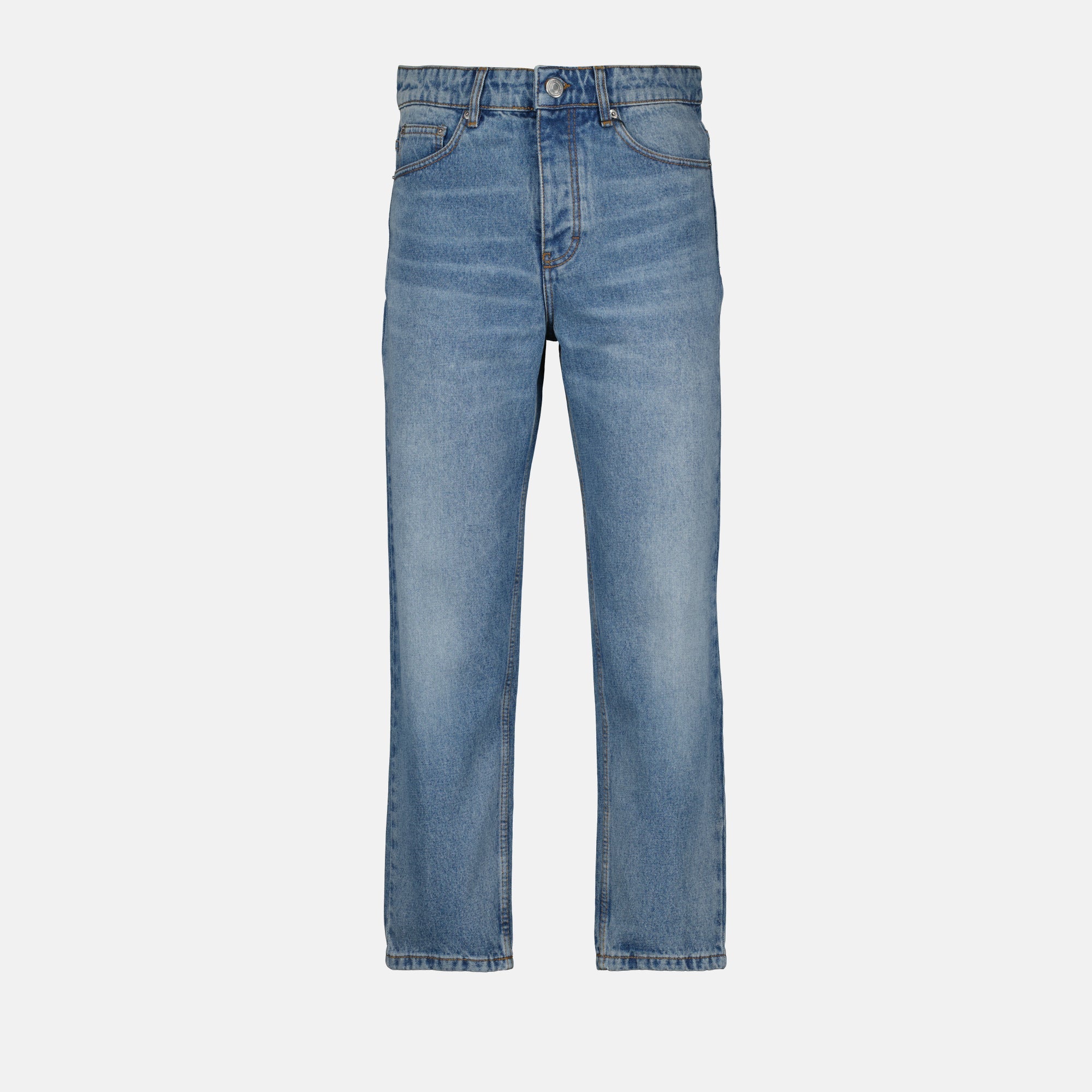 Ami Paris jeans, denim jeans, faded blue jeans, straight cut jeans, men's denim
