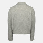 Alpaca Polo, AMI Paris, Men's Fashion, Autumn Winter Collection, Grey Polo