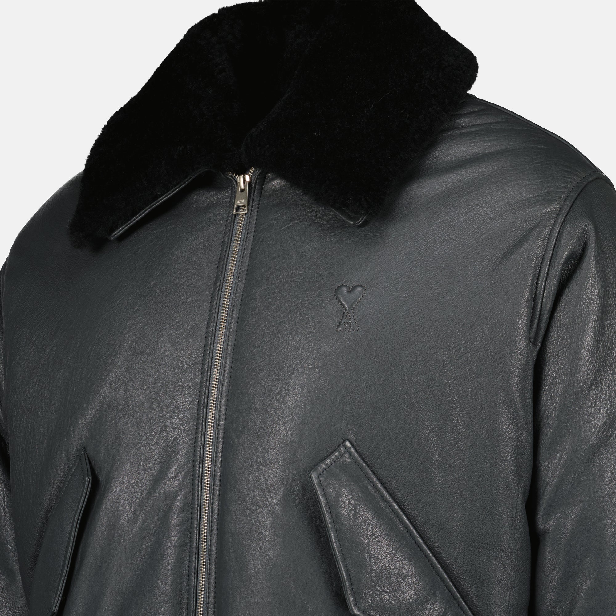 レザーボンバージャケット AMI Paris | WE IN STYLE