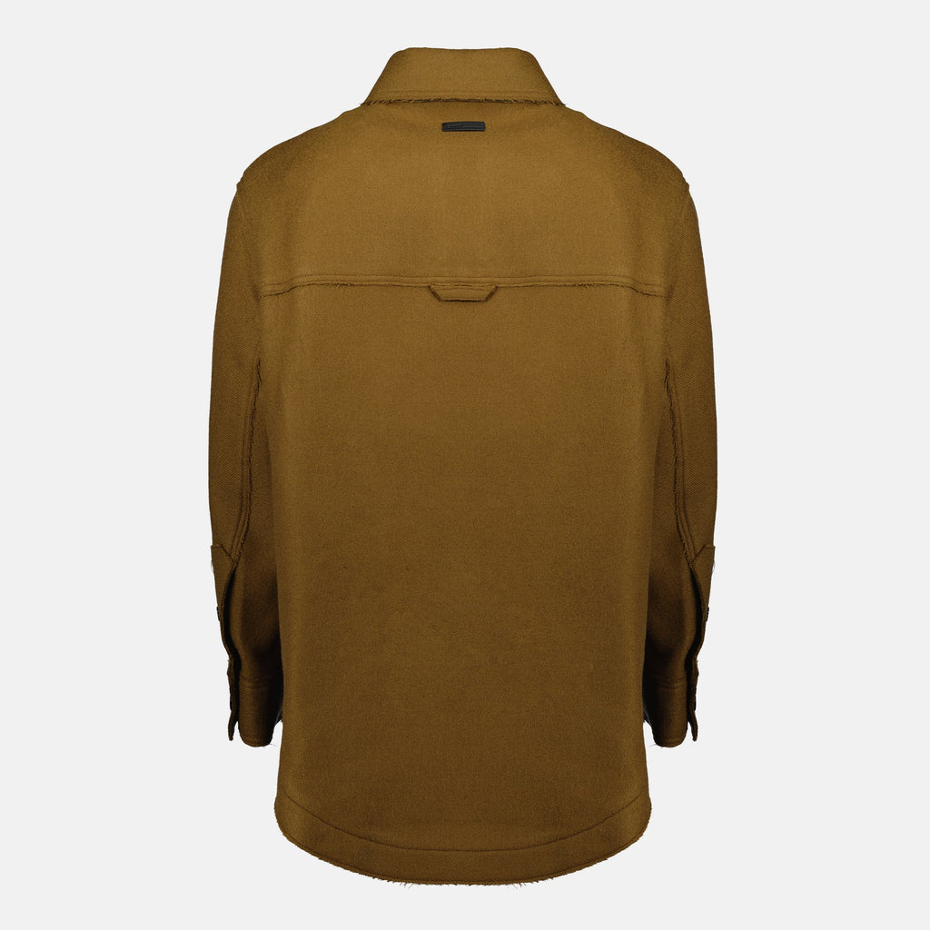 Brown Wool Jacket, AMI Paris, Autumn-Winter Collection, Chest Pocket Jacket, Classic Wool Outerwear