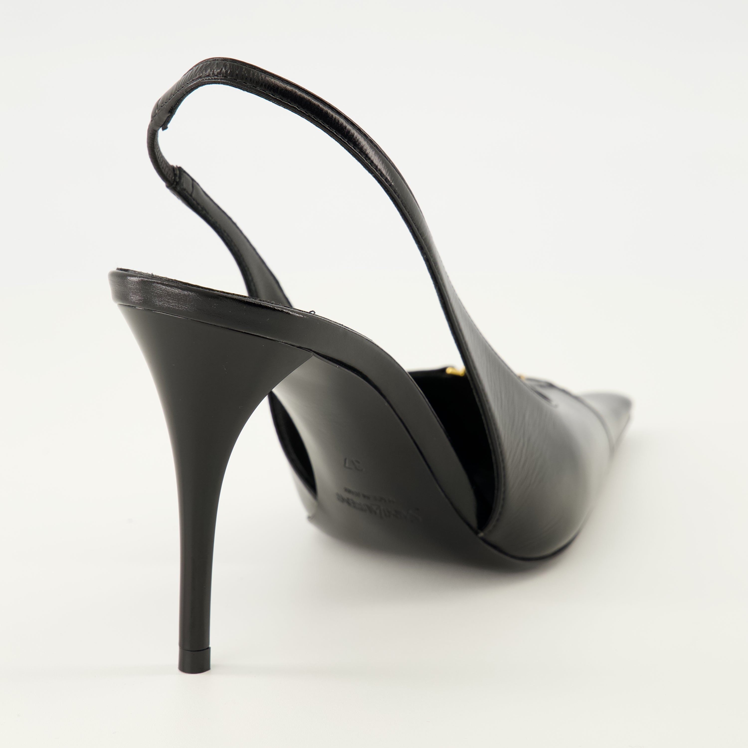 Babylone Noir Pumps, Saint Laurent, calf leather pumps, high-heeled shoes, designer footwear