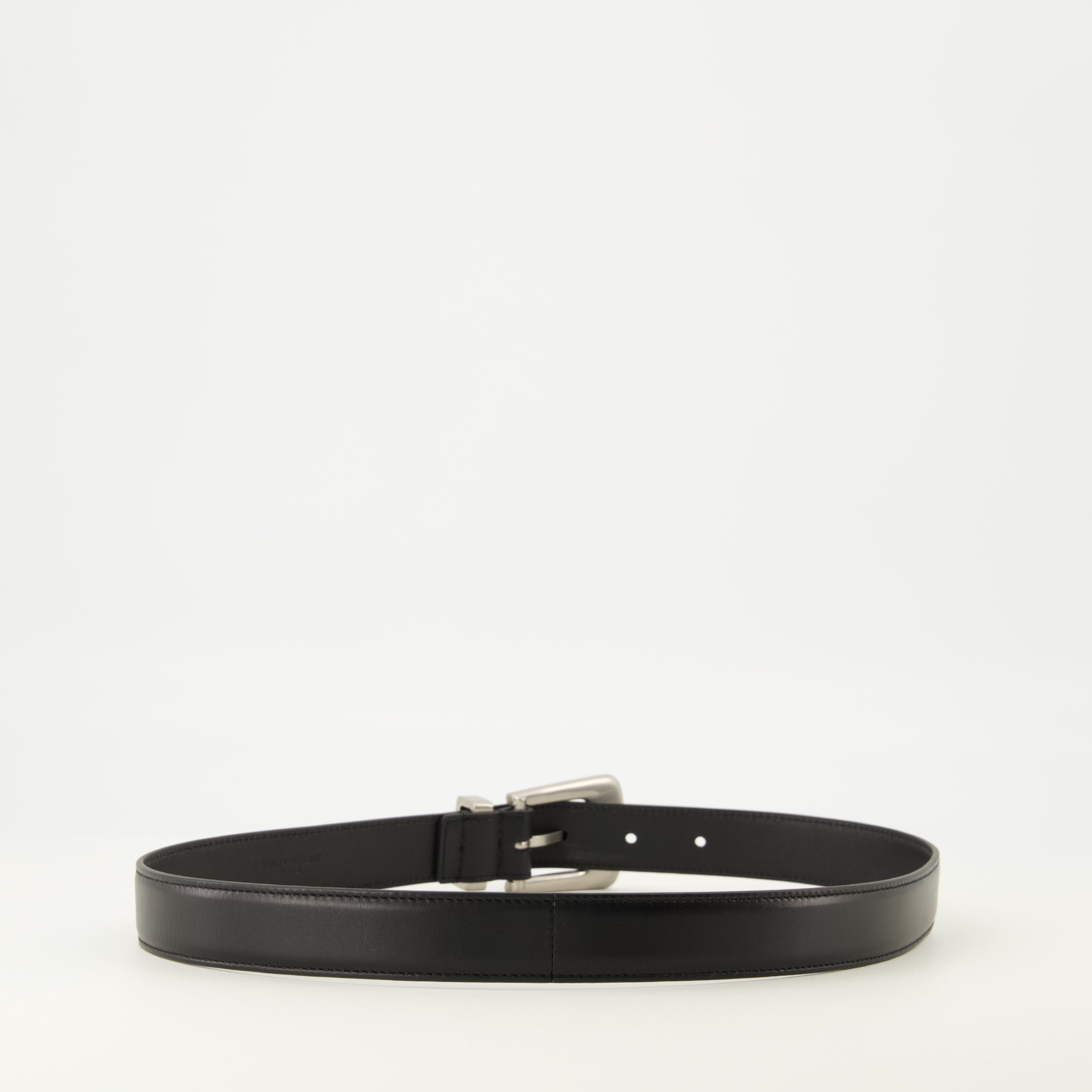 Saint Laurent belt, black leather belt, adjustable belt, high-quality accessories, luxury fashion