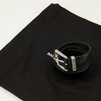 Imagen de detalle 2 del cinturón negro Folk de Saint Laurent para mujeres - Temporada Otoño-Invierno 2025