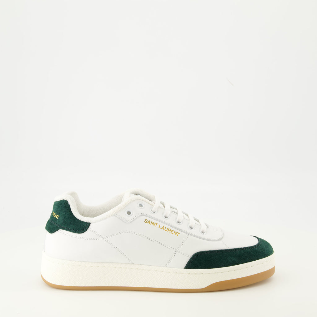 sl 61 white and green sneakers saint laurent men 15565461782908