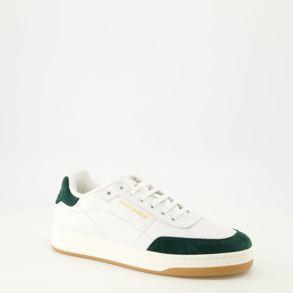 sl 61 white and green sneakers saint laurent men 15565461782908