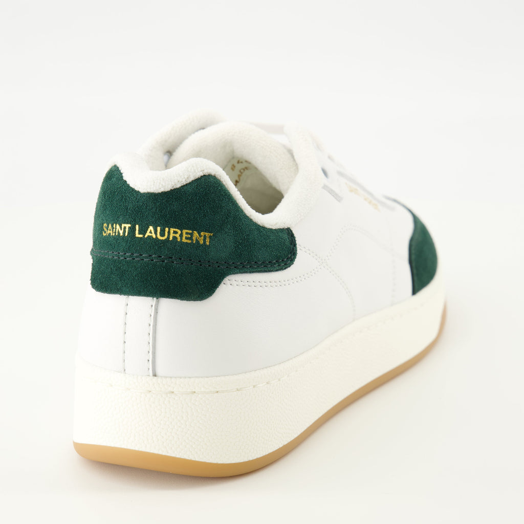sl 61 white and green sneakers saint laurent men 15565461782908
