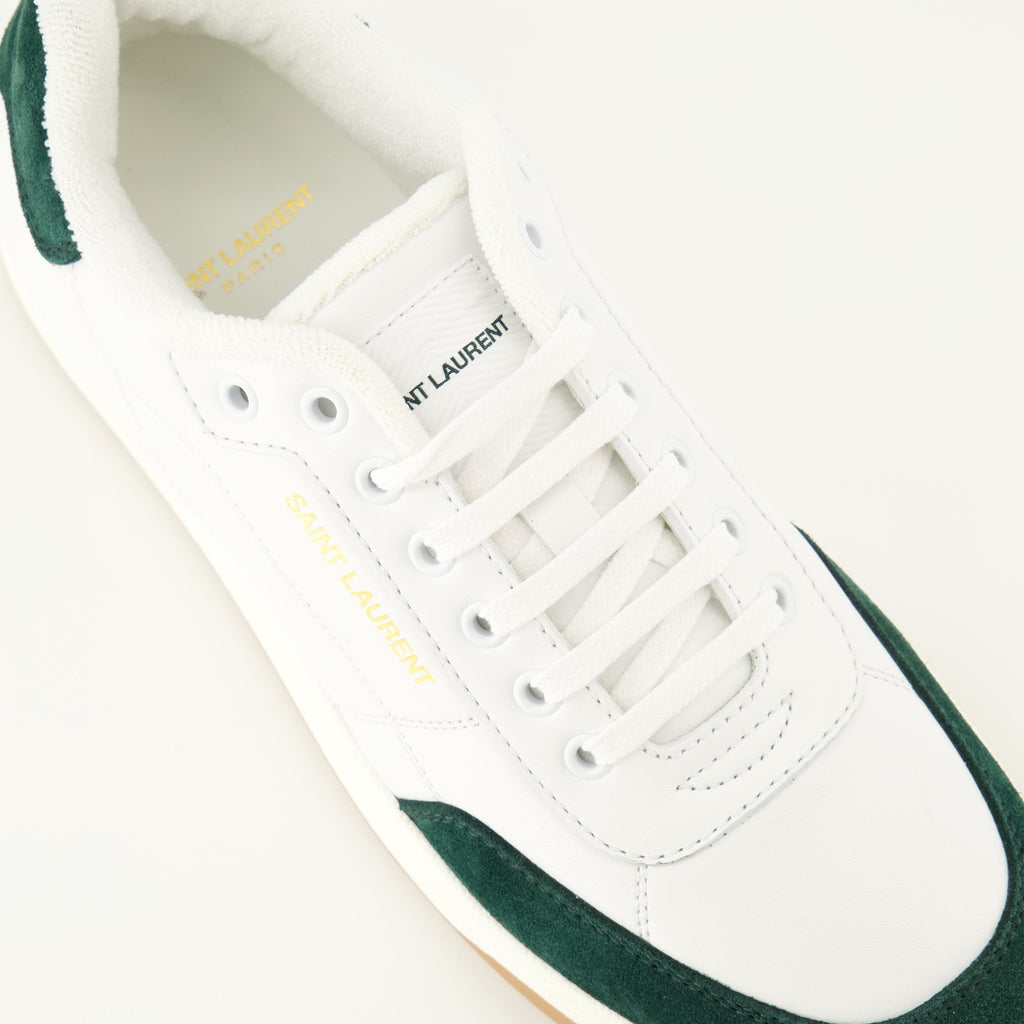 sl 61 white and green sneakers saint laurent men 15565461782908