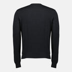 Immagine di un pullover in lana grigia scura di Fendi per uomini - Stagione Autunno-Inverno 2025 - Vista dettagli prodotto 1