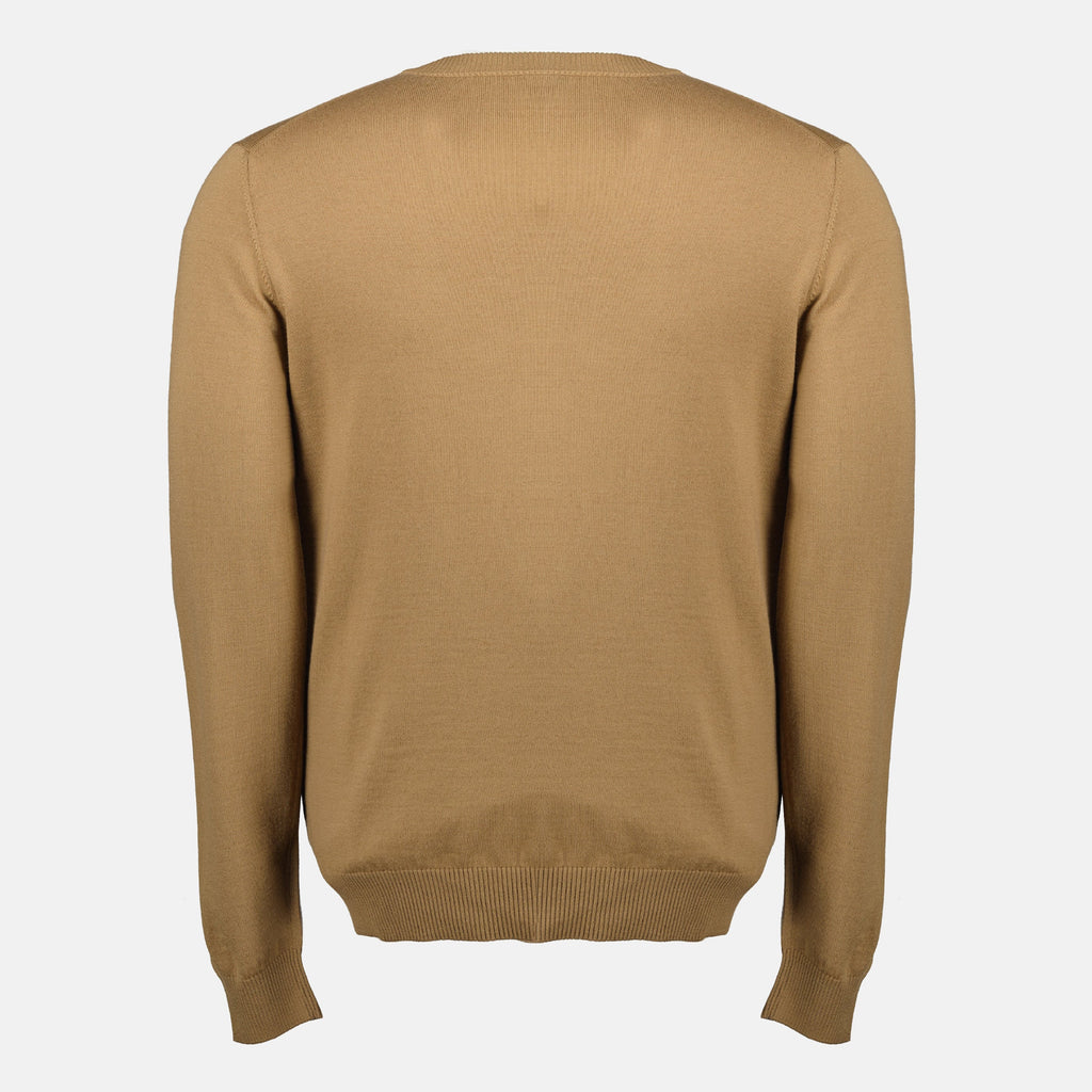 Brauner Wollpullover