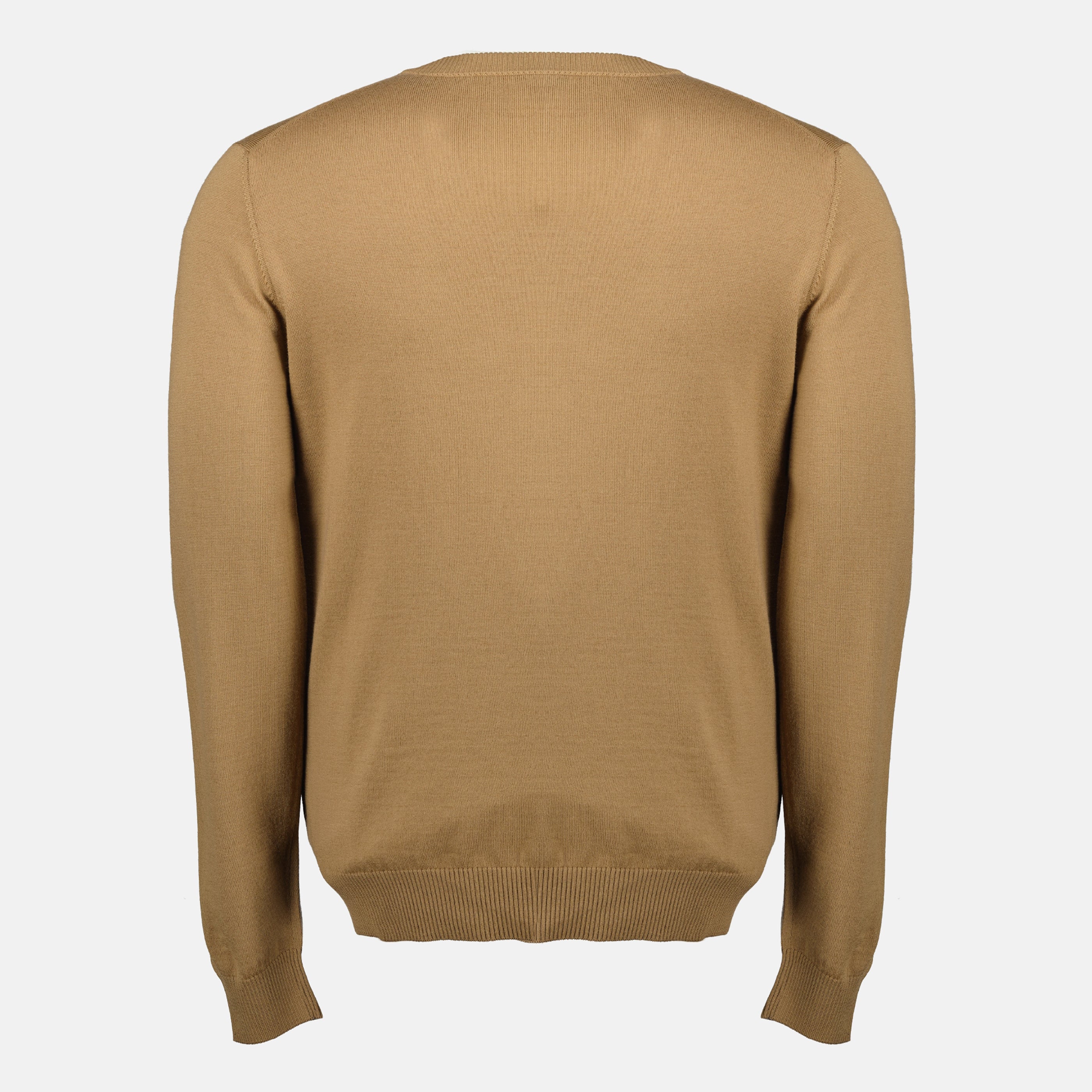 Brauner Wollpullover