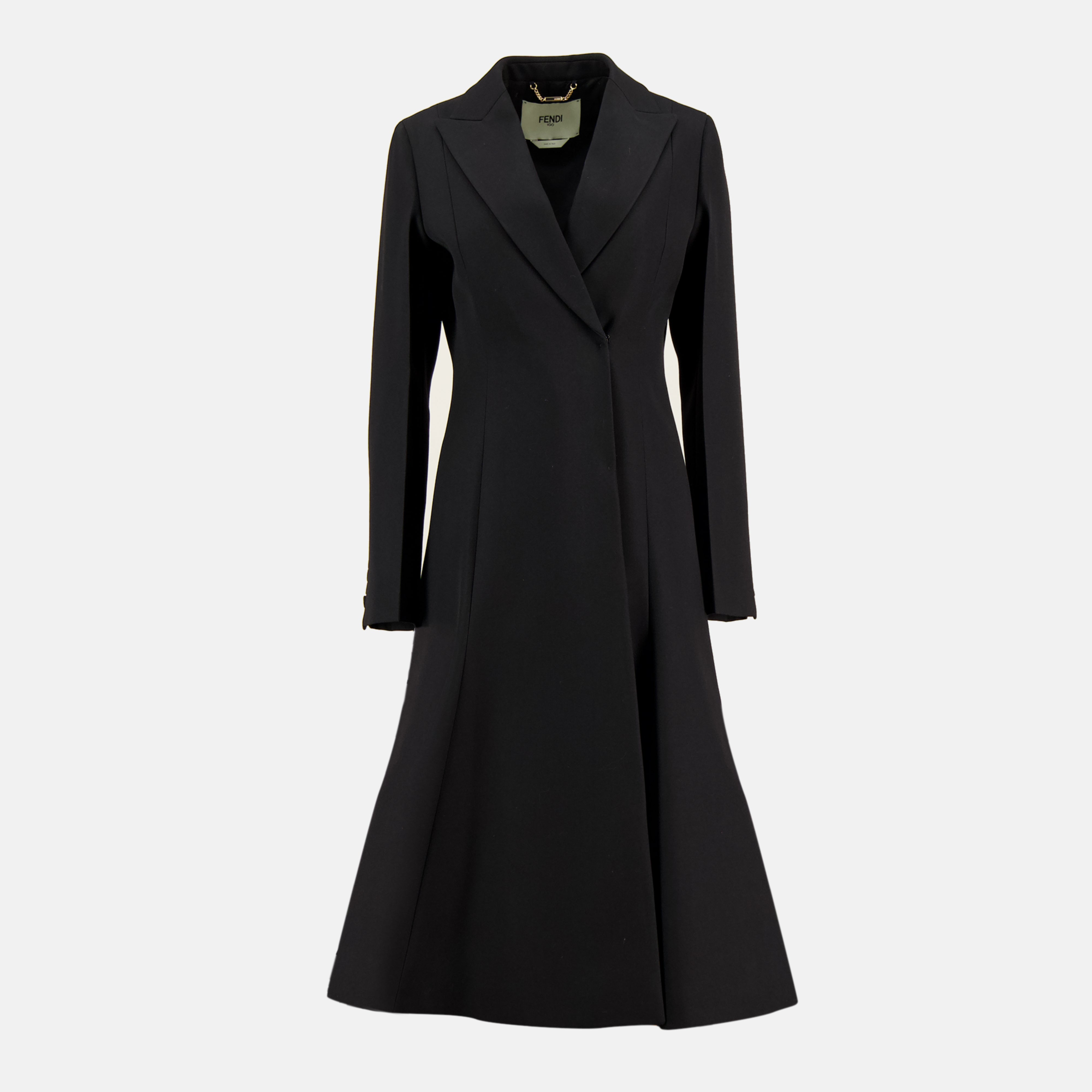 Black Wool Coat - Fendi | WE IN STYLE