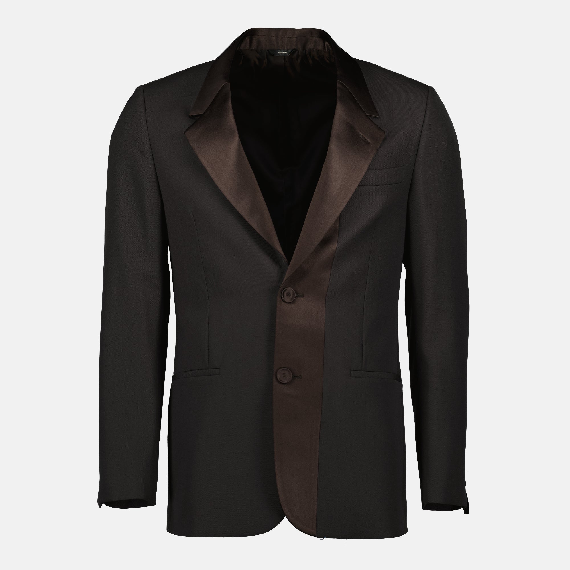 brown wool blazer fendi men 15636490486140
