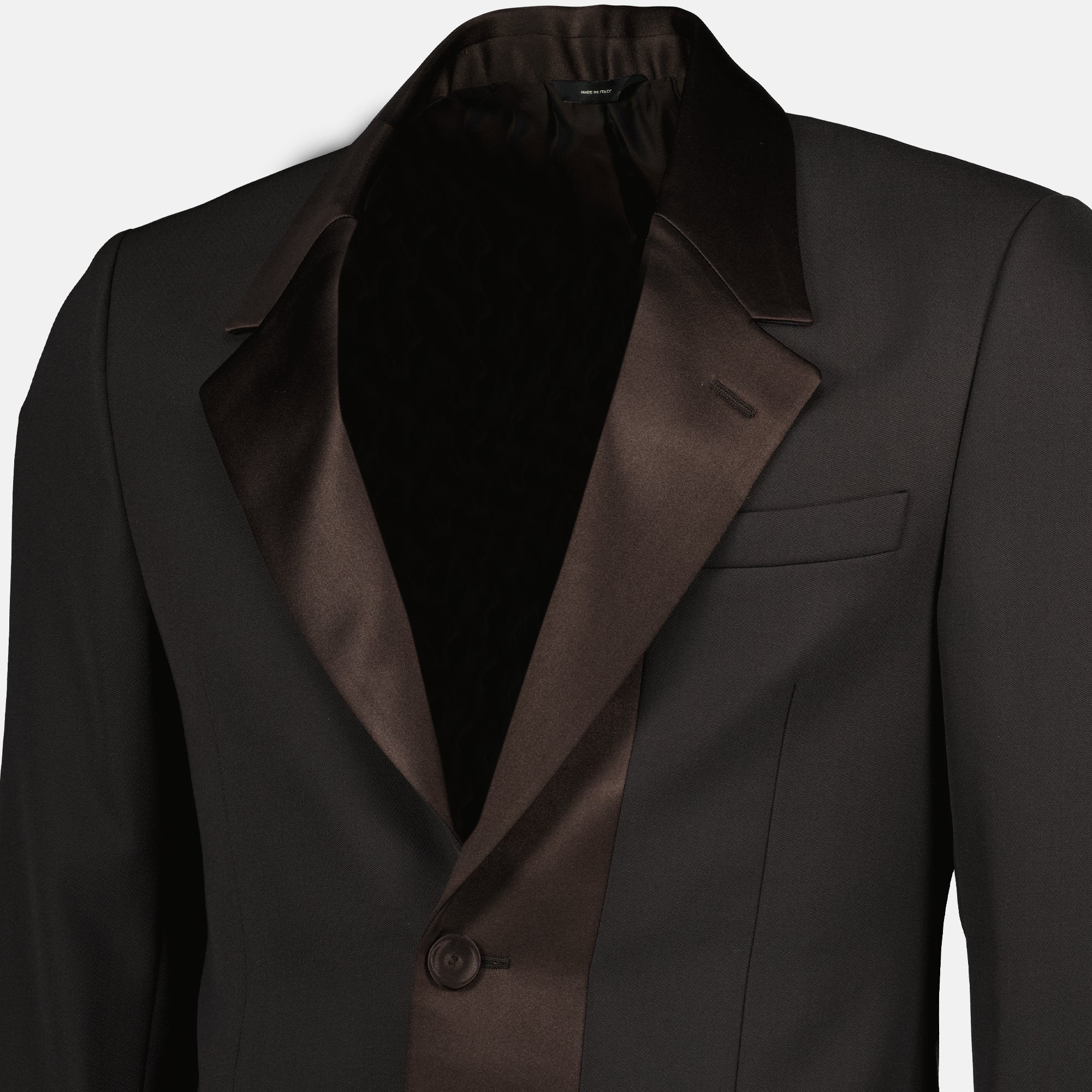 brown wool blazer fendi men 15636490486140