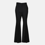 Image of Chic Black Flared Trousers by Fendi for Women - Season Fall - Winter 2025 - Front View