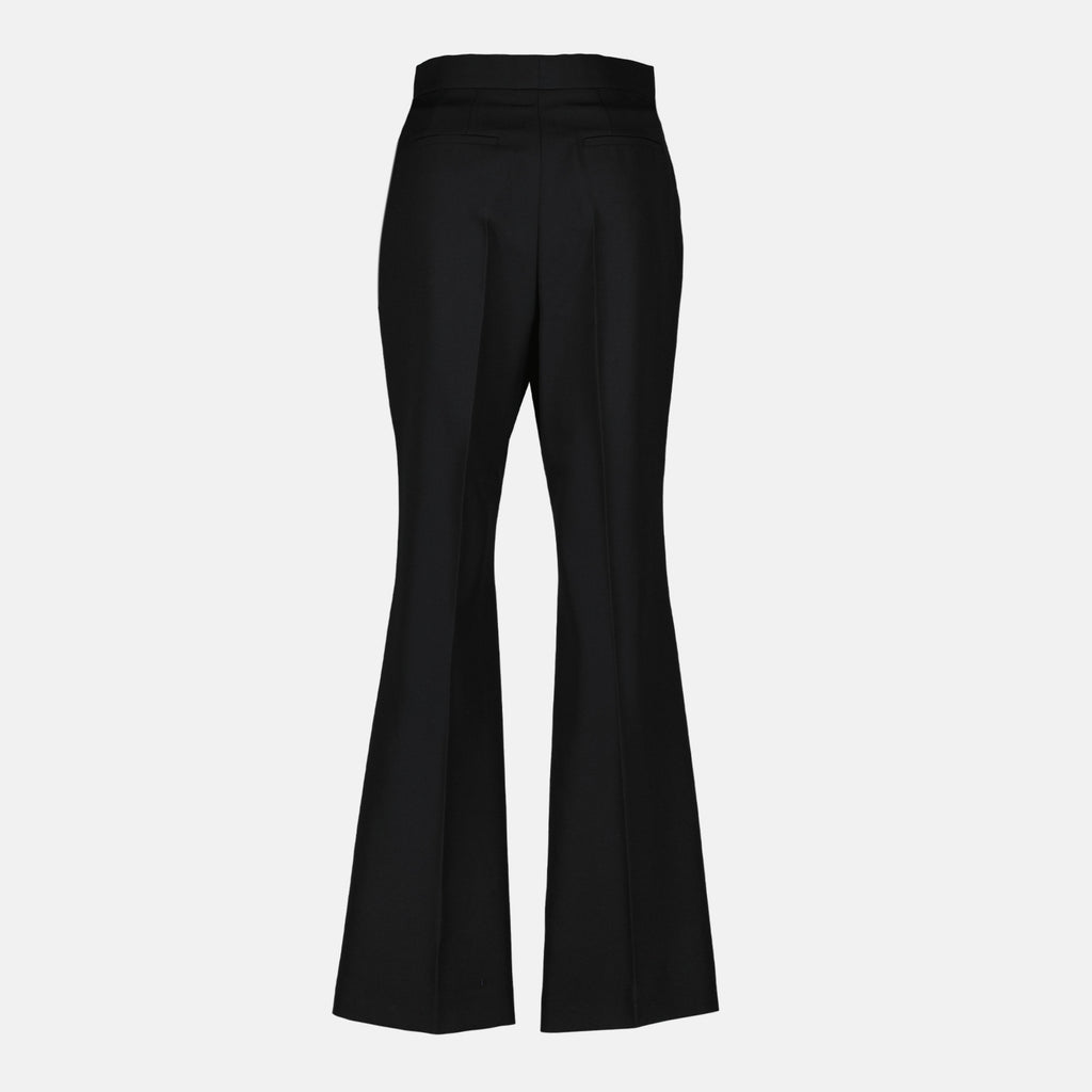 Image de Pantalons Évasés Noirs Chic de Fendi pour Femmes - Saison Automne - Hiver 2025 - Vue de Dos