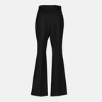 Image of Chic Black Flared Trousers by Fendi for Women - Season Fall - Winter 2025 - Back View