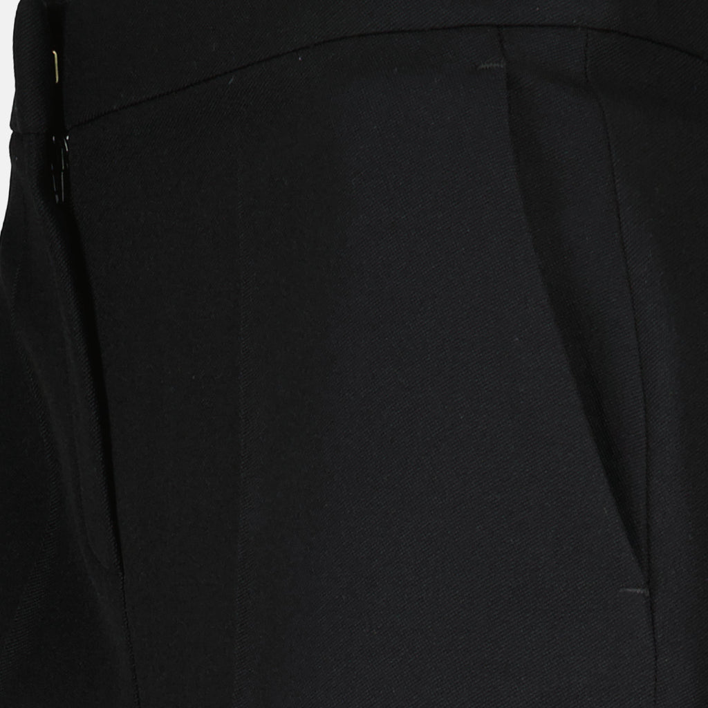 Image de Pantalons Évasés Noirs Chic de Fendi pour Femmes - Saison Automne - Hiver 2025 - Détail Vue 2