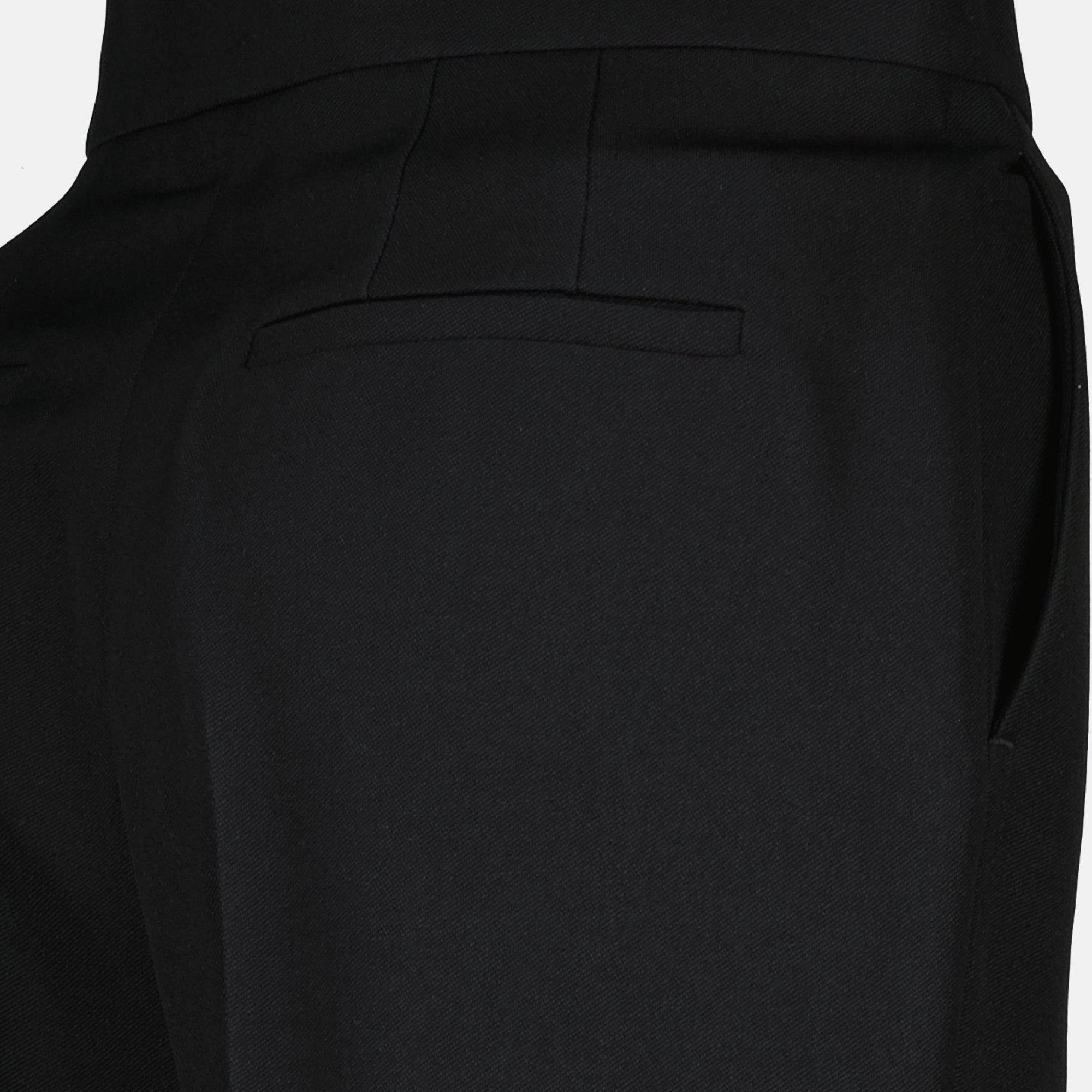 Image de Pantalons Évasés Noirs Chic de Fendi pour Femmes - Saison Automne - Hiver 2025 - Détail Vue 1