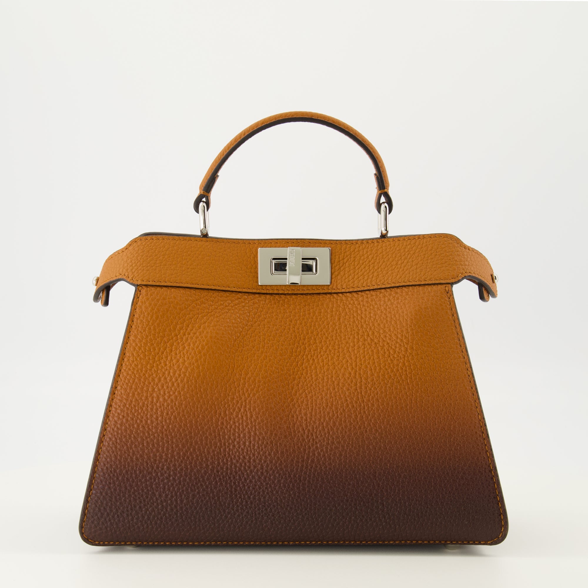Fendi bag, Peekaboo ISeeU, brown leather handbag, luxury accessories, designer handbag