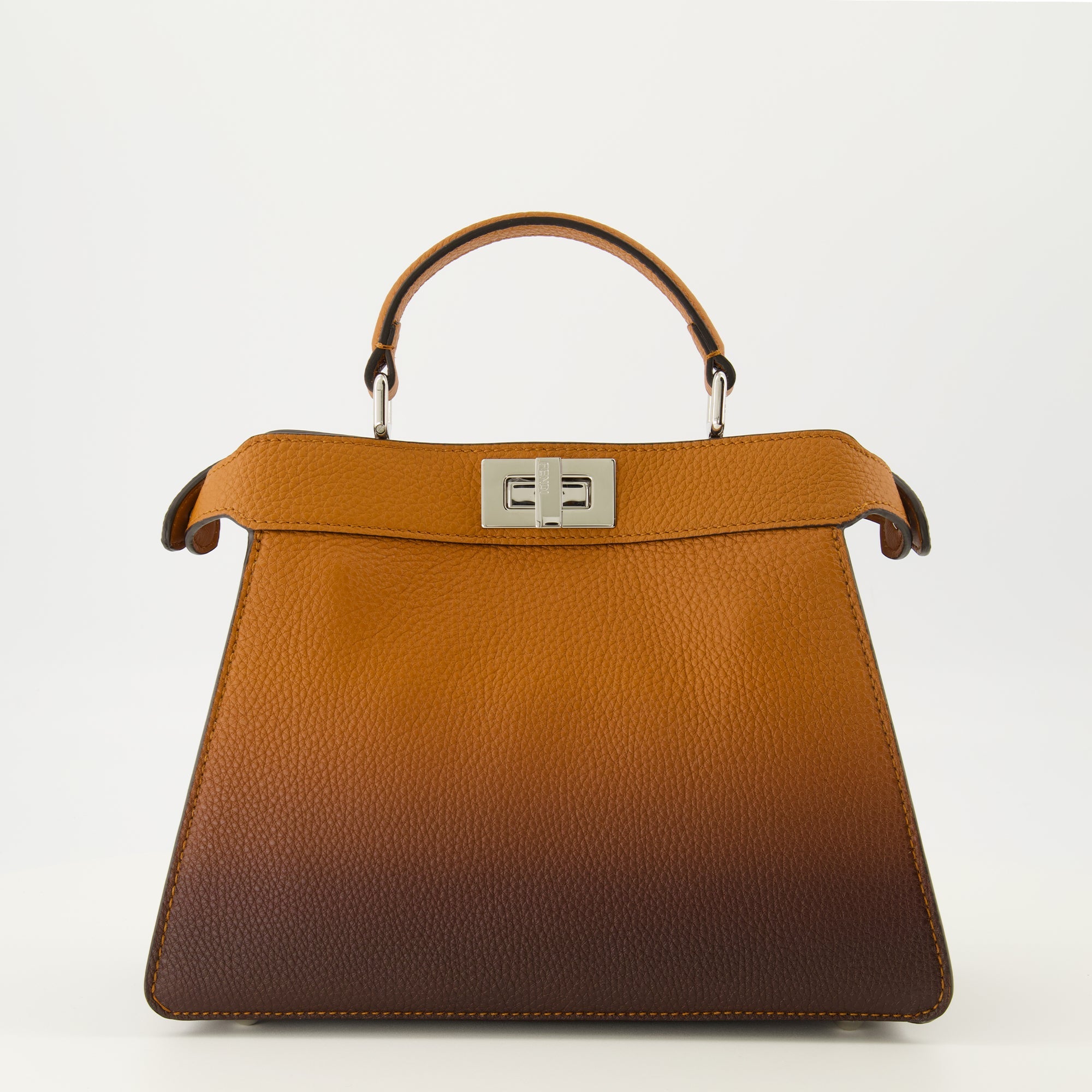 Fendi bag, Peekaboo ISeeU, brown leather handbag, luxury accessories, designer handbag