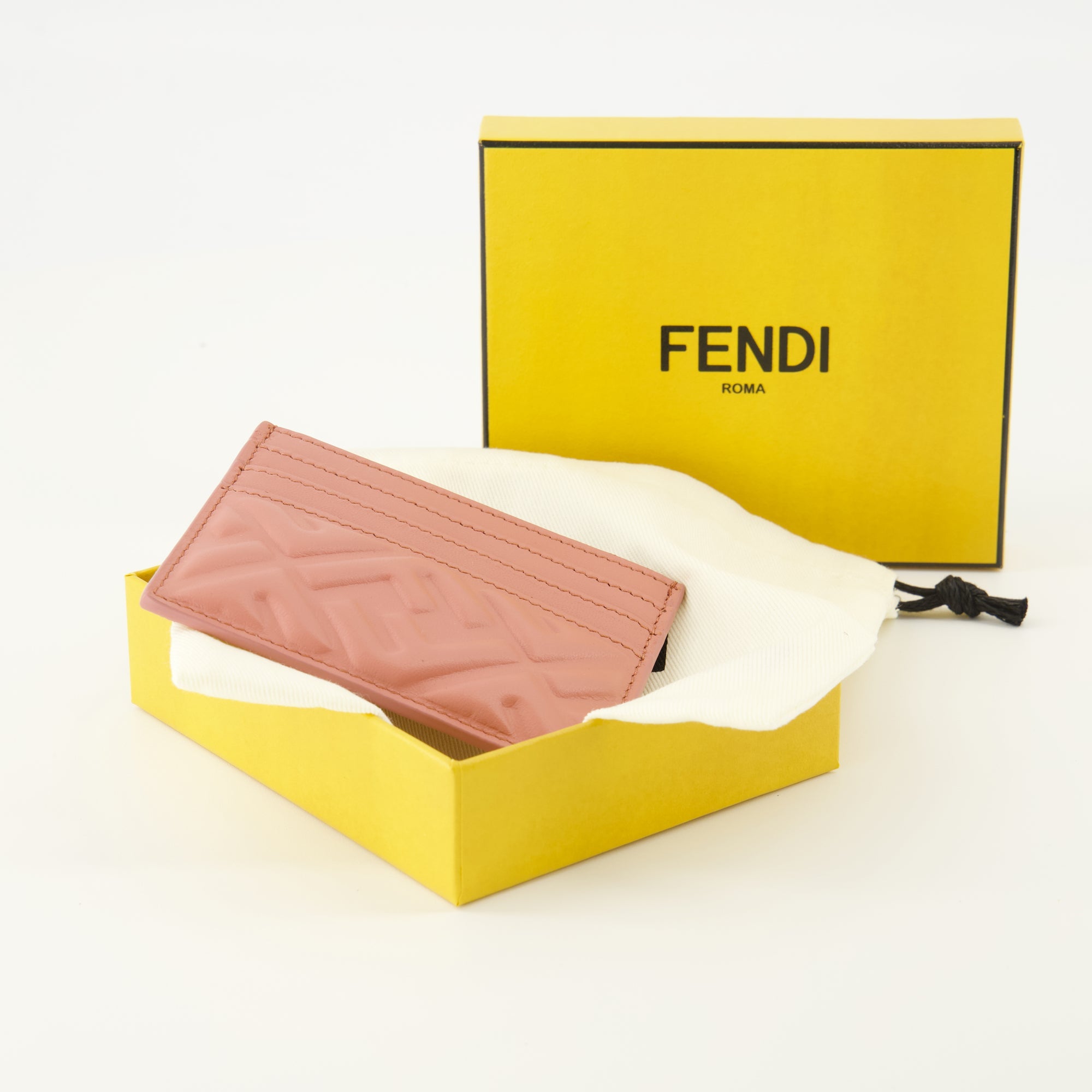 Fendi cardholder, quilted lambskin, Baguette cardholder, luxury accessories, designer cardholder