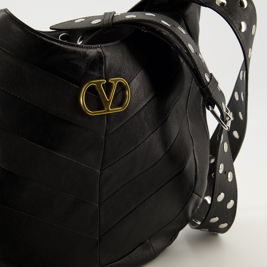 Valentino Garavani, leather sac, Hoboho, fashion accessory, VLogo Signature