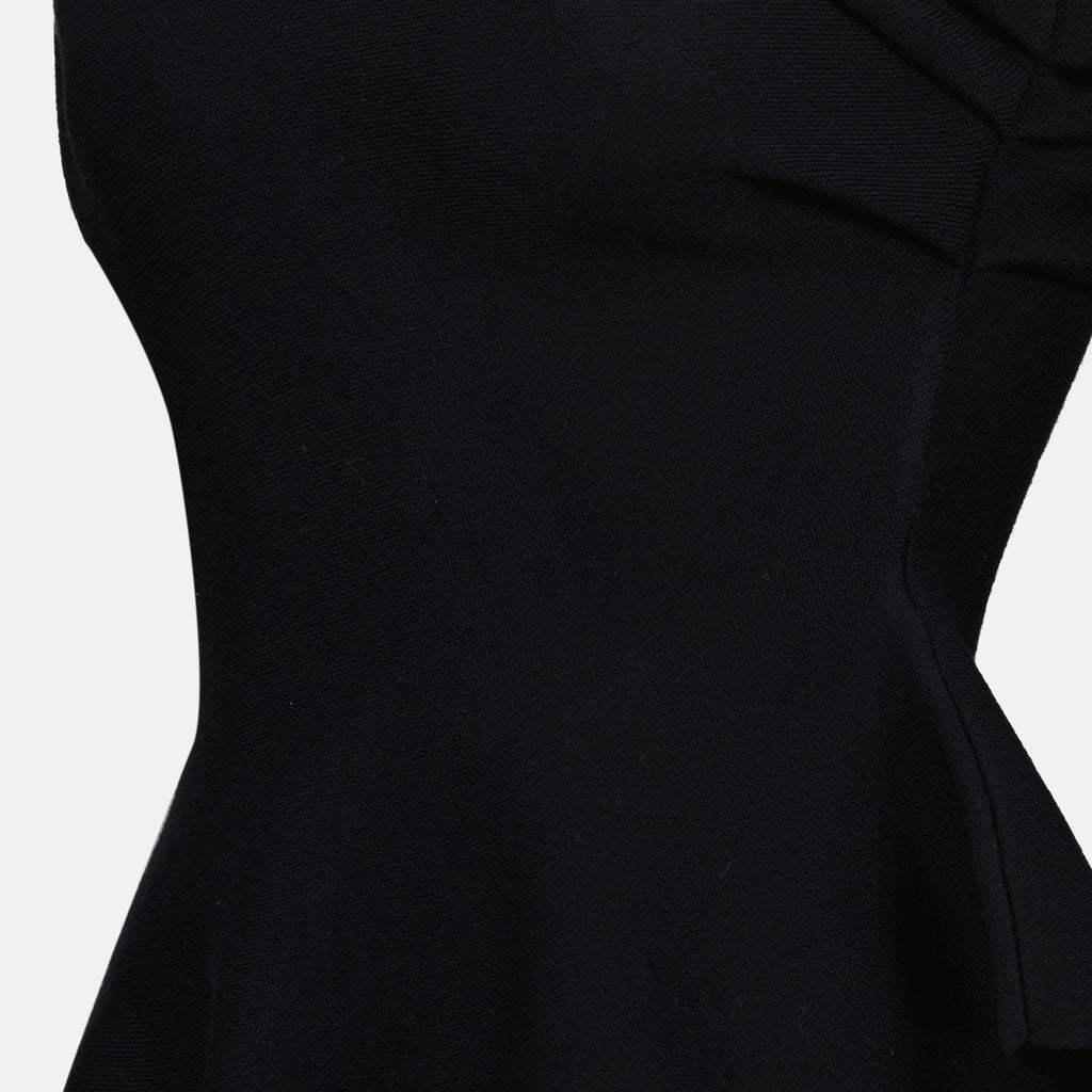 Khaite top, asymmetrical collar, wool top, Autumn-Winter collection, elegant apparel