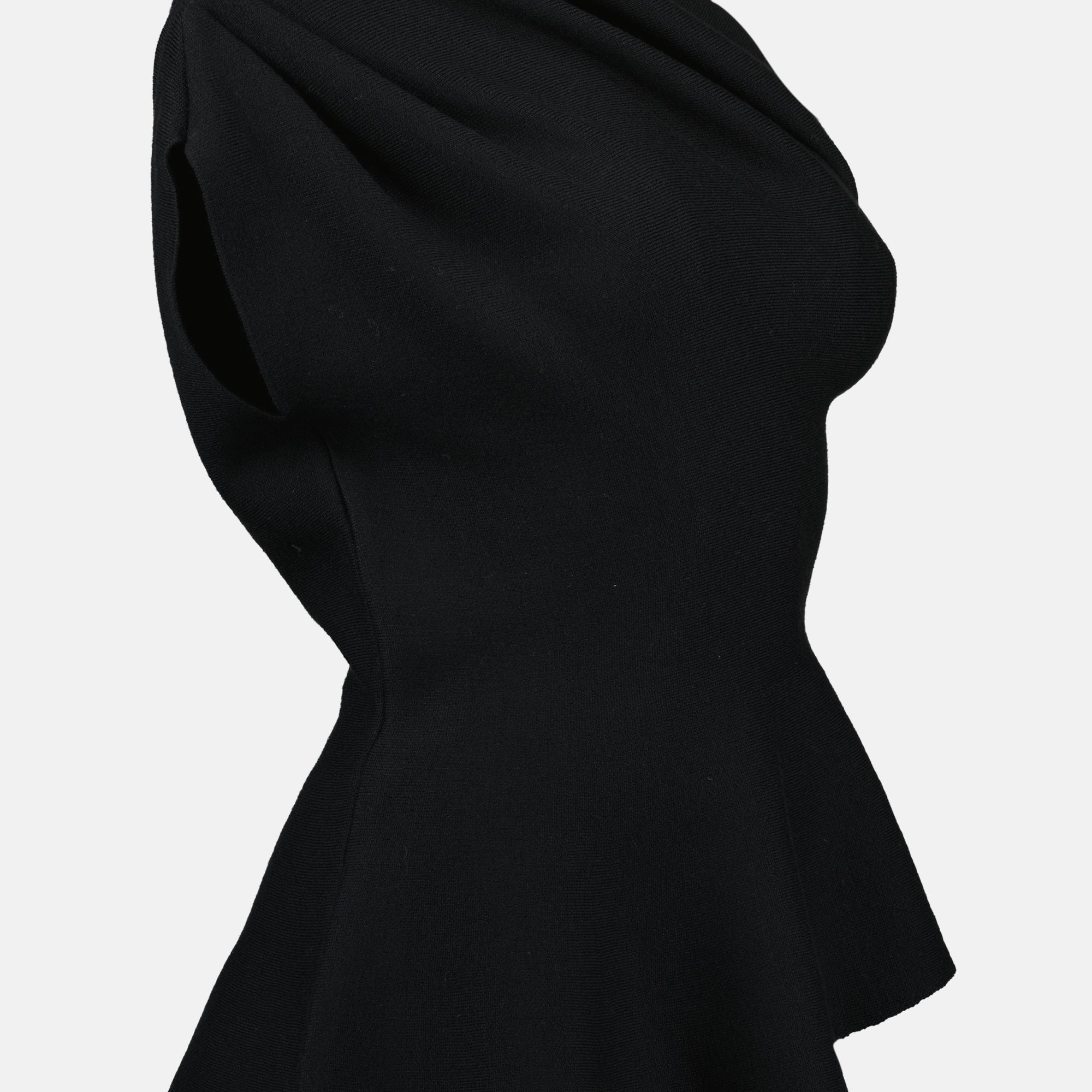 Khaite top, asymmetrical collar, wool top, Autumn-Winter collection, elegant apparel