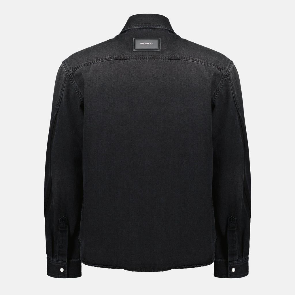 Image de l'article Veste en denim gris de la marque Givenchy pour Homme - Saison Printemps-Été 2026 - Vue de Dos