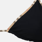 Immagine del dettaglio 1 del bikini a scacchi neri di Burberry per donne - Stagione Primavera-Estate 2026