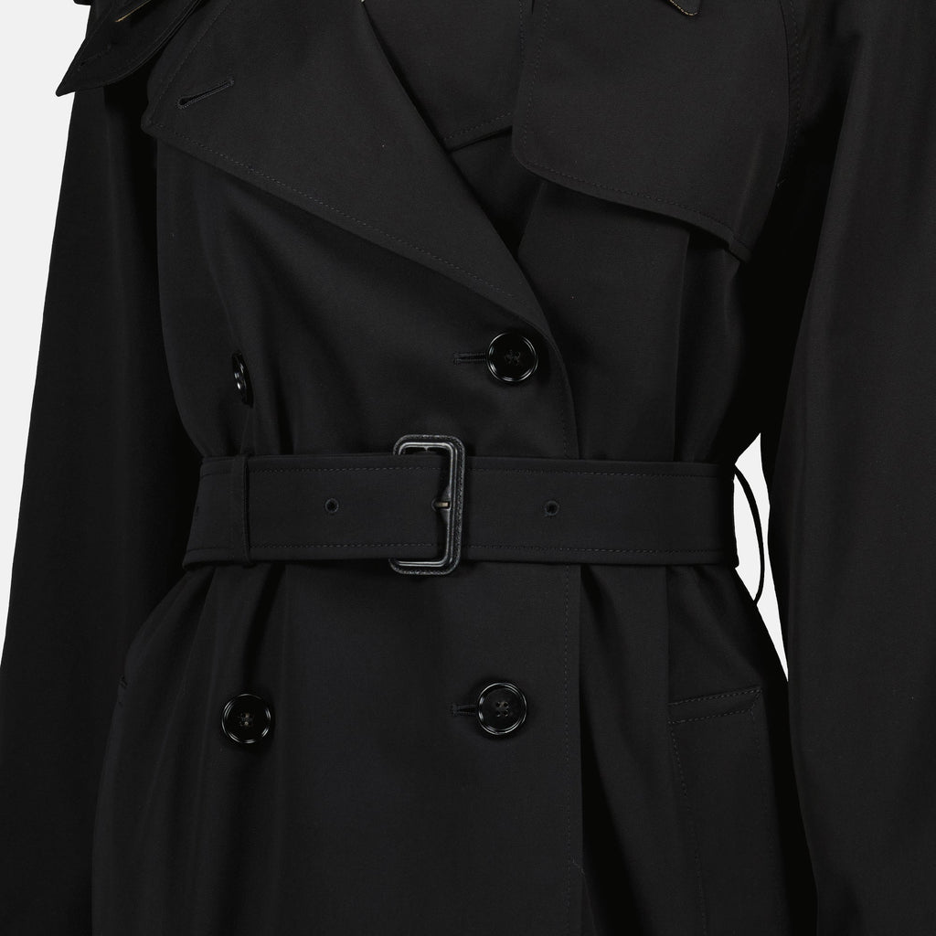Image de l'article Trench long Castleford noir de la marque Burberry pour Femme - Saison Printemps-Été 2026 - Vue détaillée_2