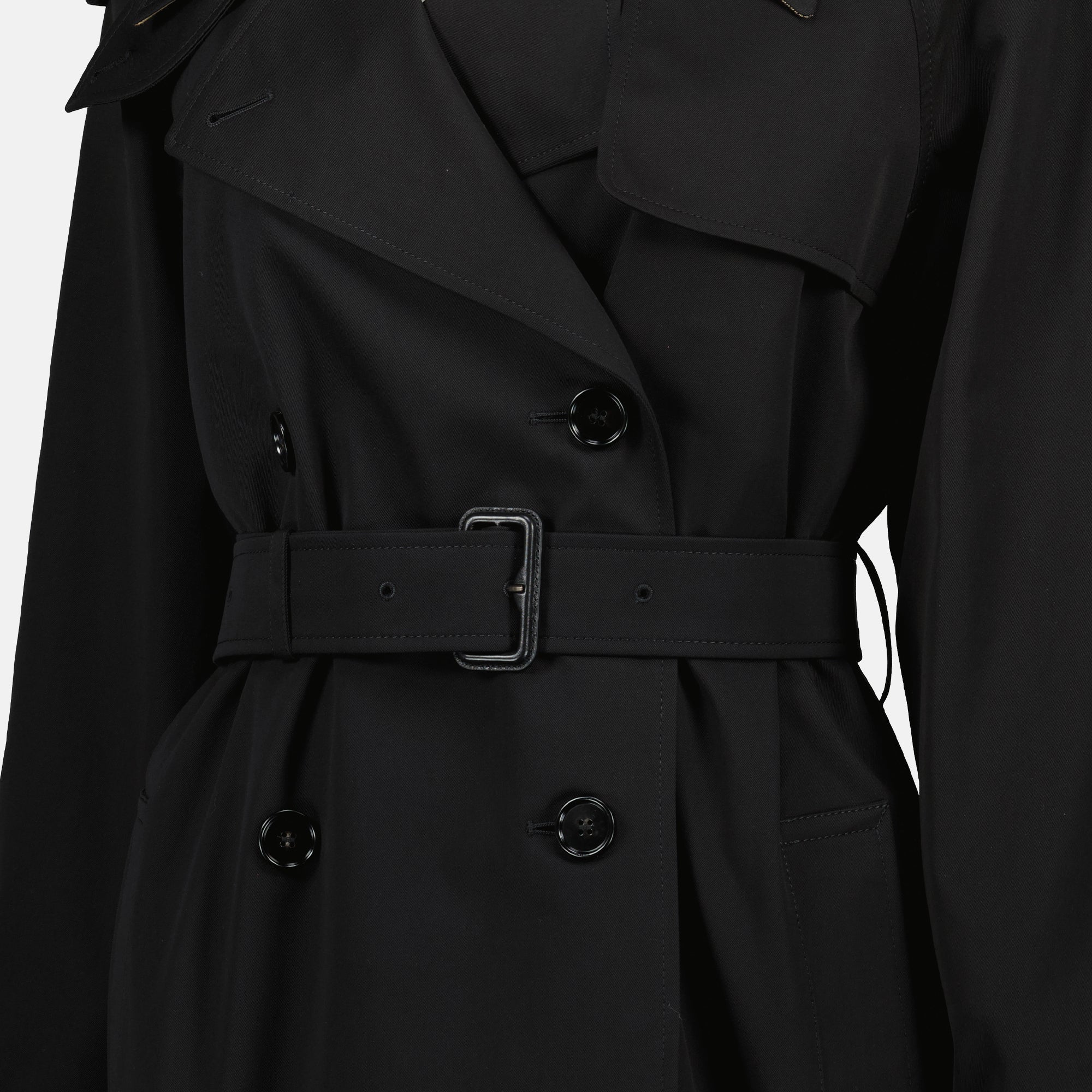 Image de l'article Trench long Castleford noir de la marque Burberry pour Femme - Saison Printemps-Été 2026 - Vue détaillée_2