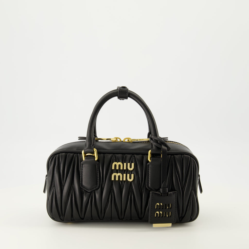 Miu Miu bag, Arcadie Noir, quilted leather bag, designer handbag, luxury accessories