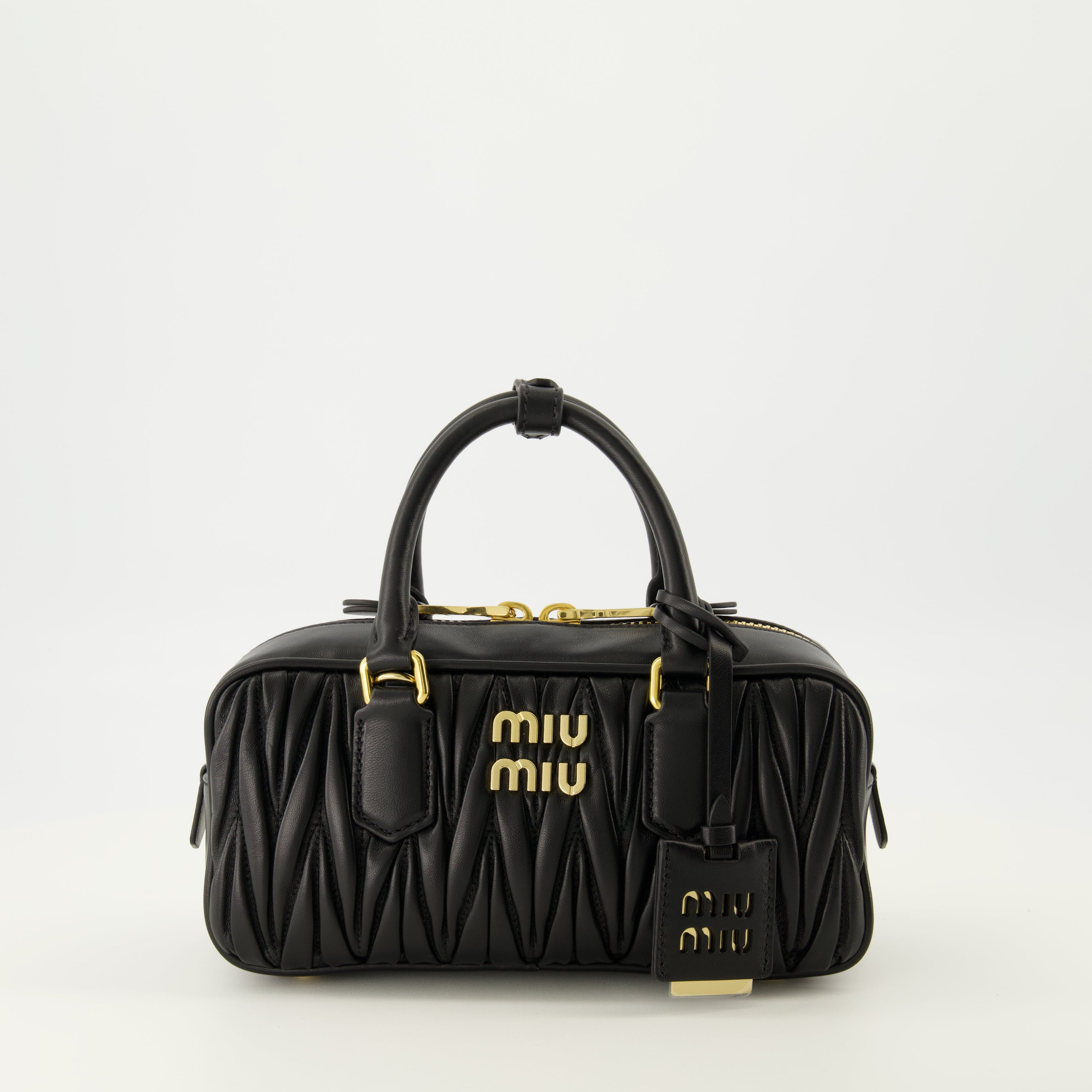 Miu Miu bag, Arcadie Noir, quilted leather bag, designer handbag, luxury accessories