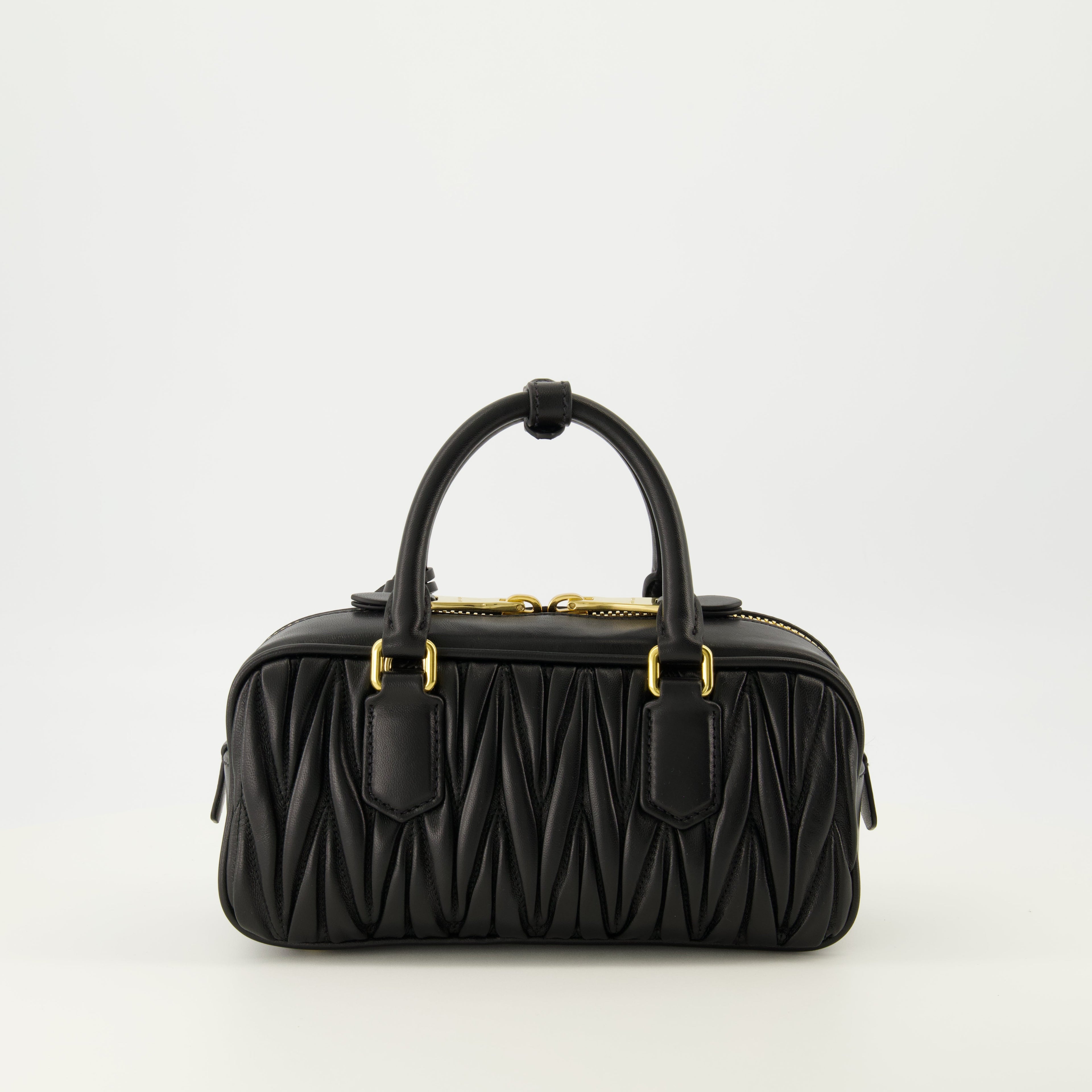 Miu Miu bag, Arcadie Noir, quilted leather bag, designer handbag, luxury accessories