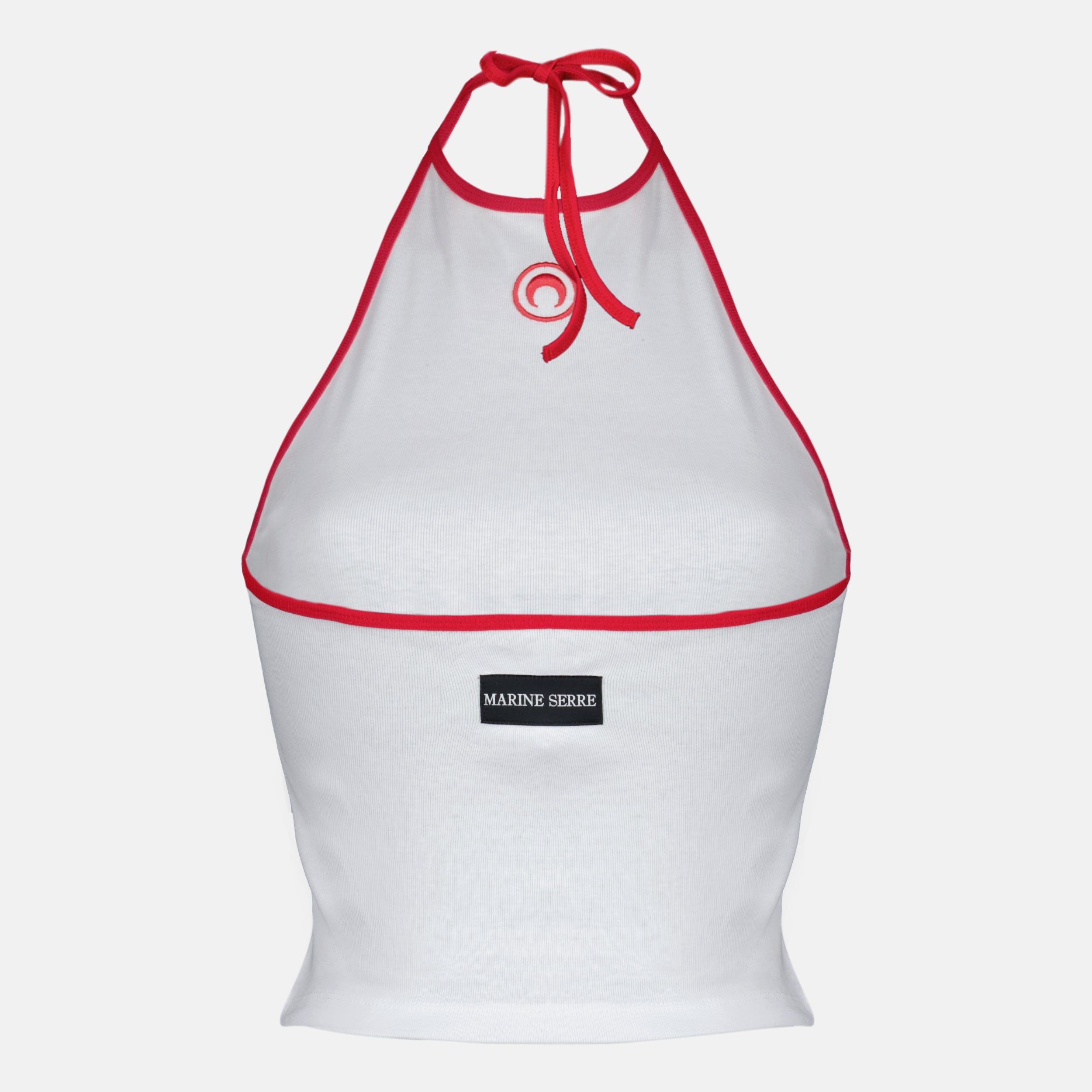 Top senza maniche in jersey bianco