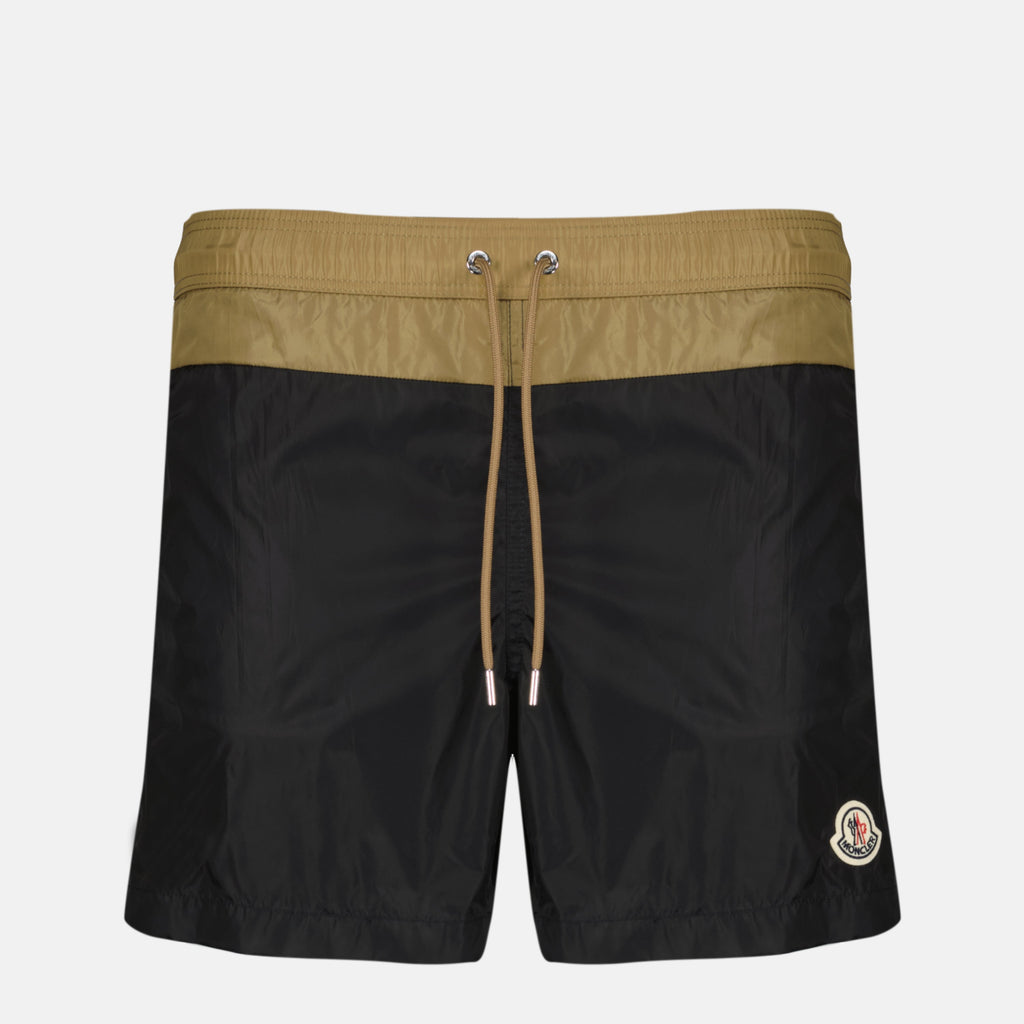 Image of Bicolore Swim Shorts by Moncler for Men - Season Spring-Summer 2026 - Front View