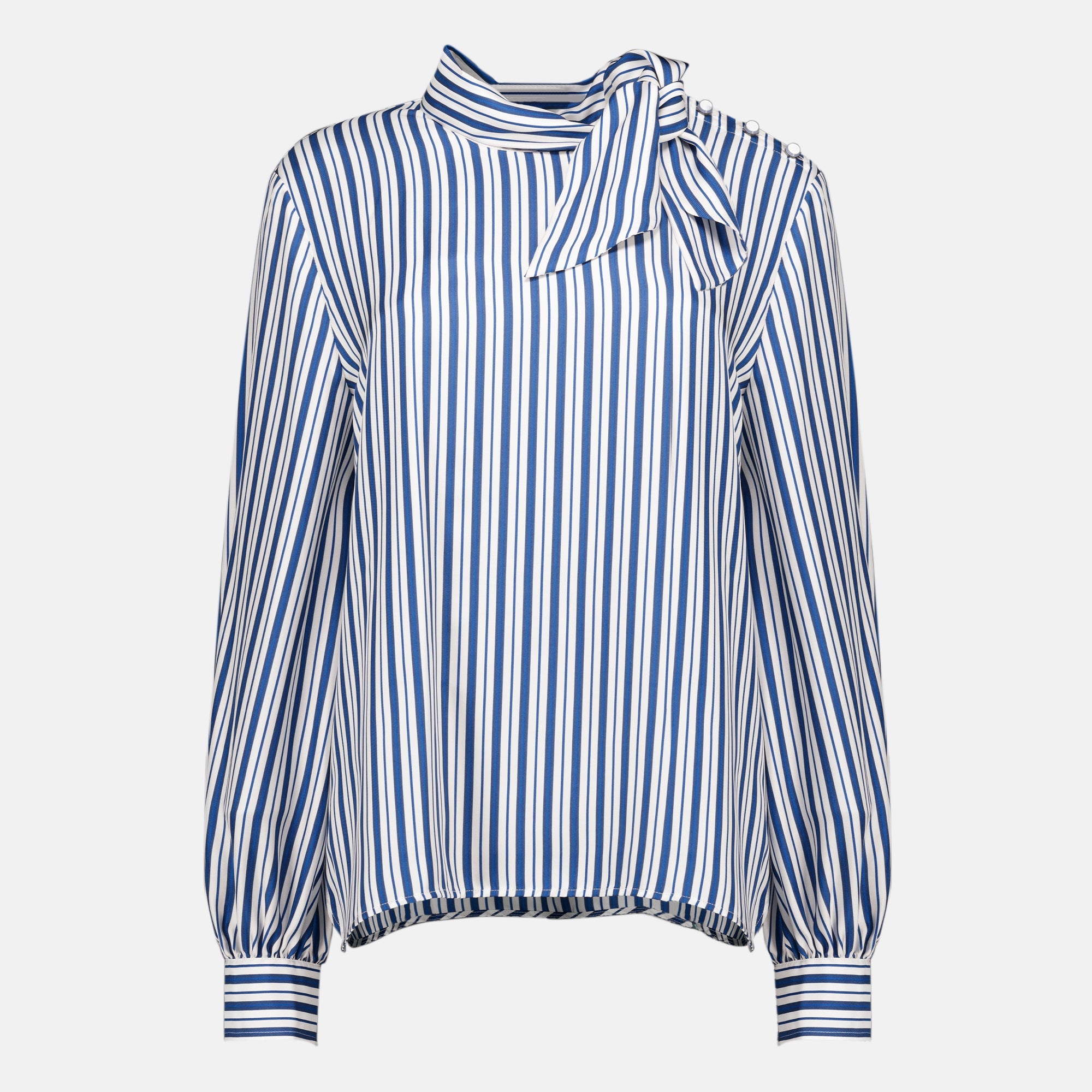 Silk Striped Blouse