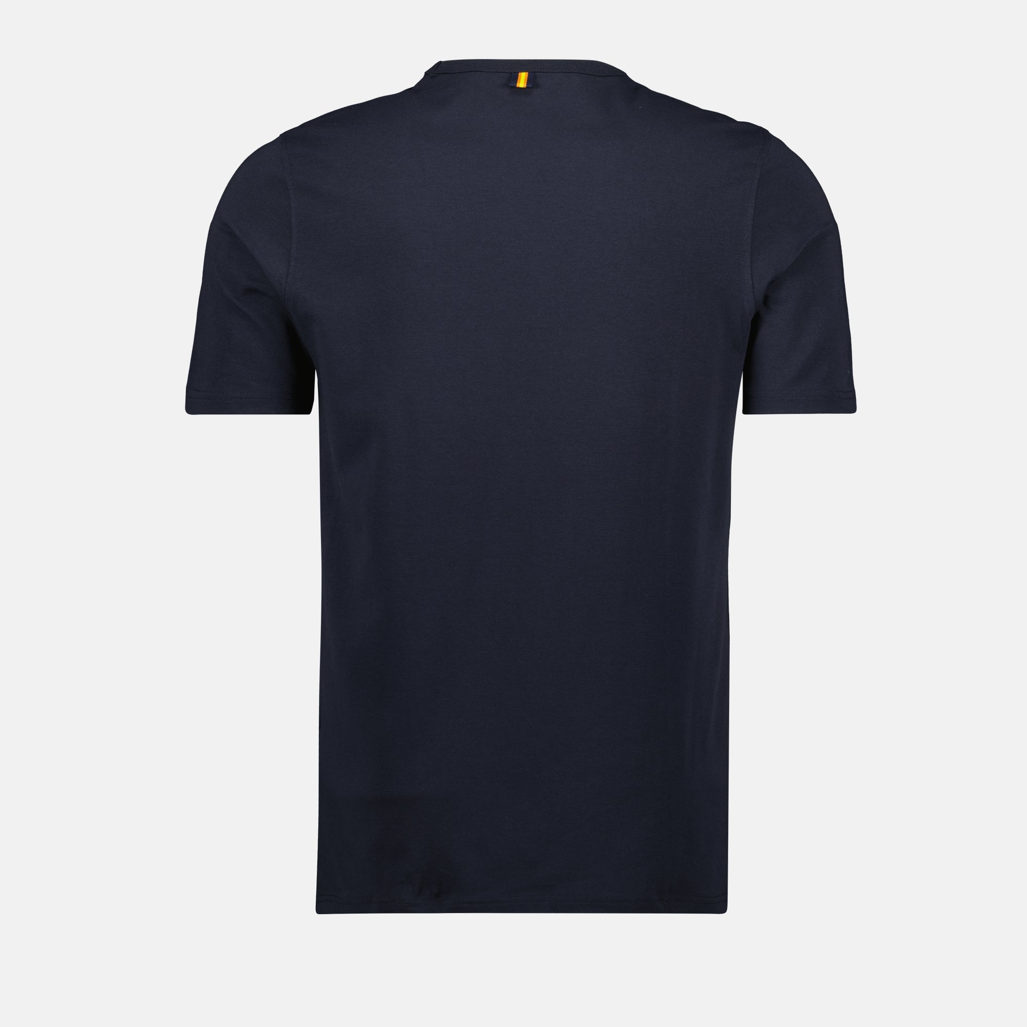 K-Way T-shirt, navy blue T-shirt, men's casual wear, cotton jersey T-shirt, Adam Light model
