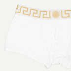 Image of White Medusa Greca Boxer Briefs by Versace for Men - Season Autumn-Winter 2024 - Detail View 1