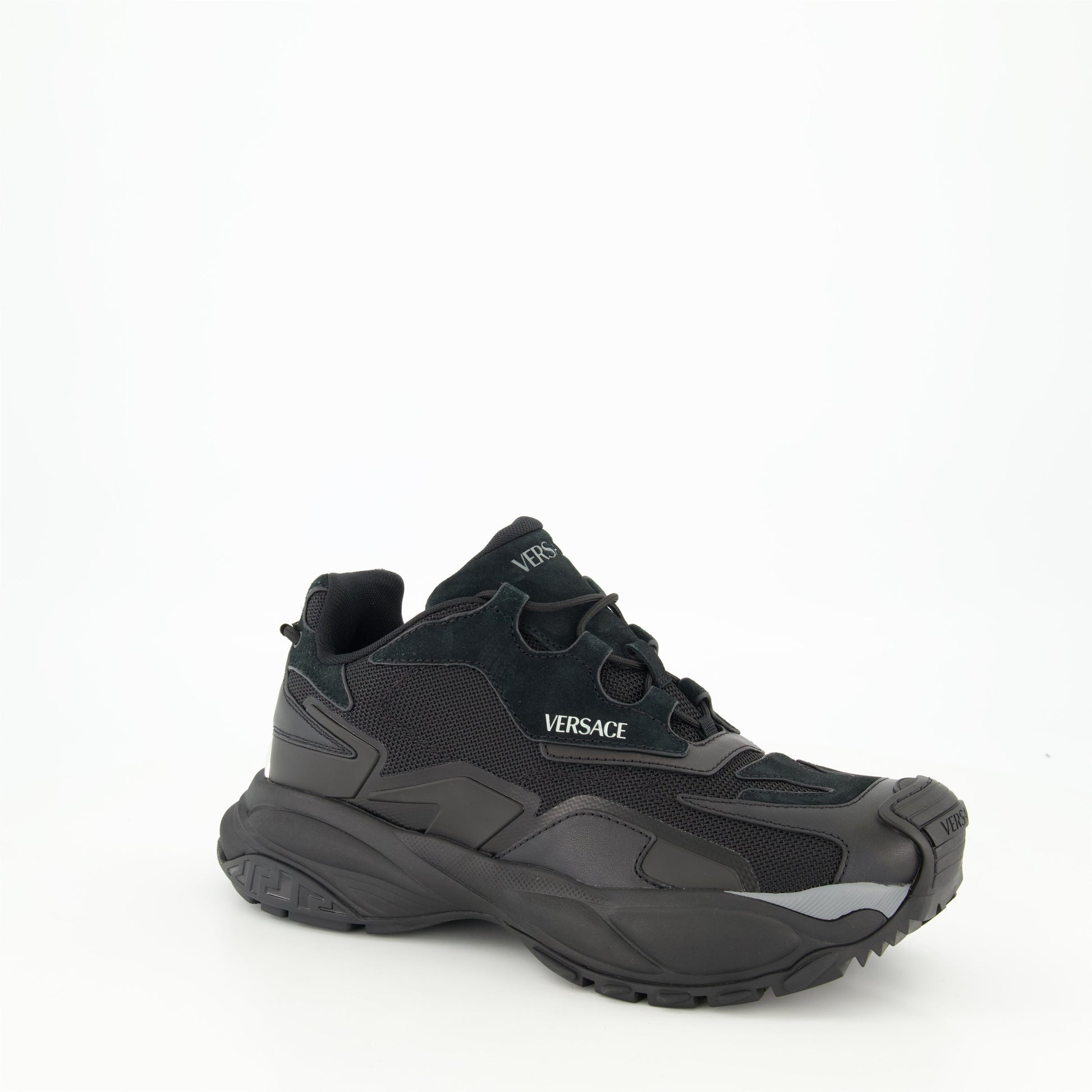 Mercury M_VS_04, Versace sneakers, black sneakers, technical fabric footwear, designer shoes