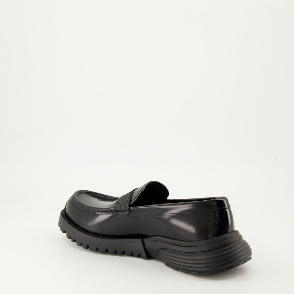 combat moccasins, glossy leather shoes, men's footwear, autumn-winter shoes, almond toe moccasins