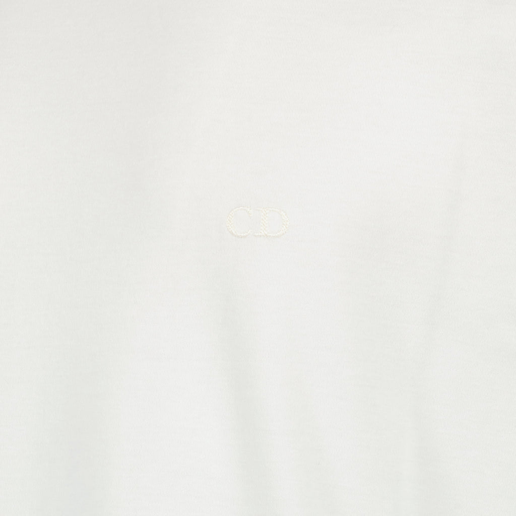 CD Embroidered Cotton T-Shirt