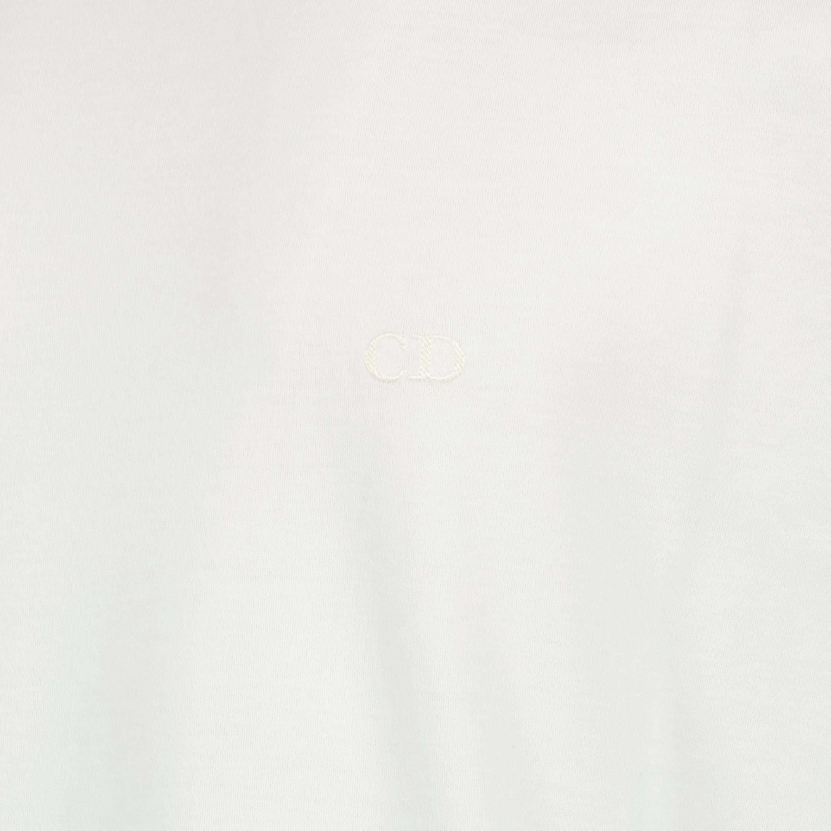CD Embroidered Cotton T-Shirt