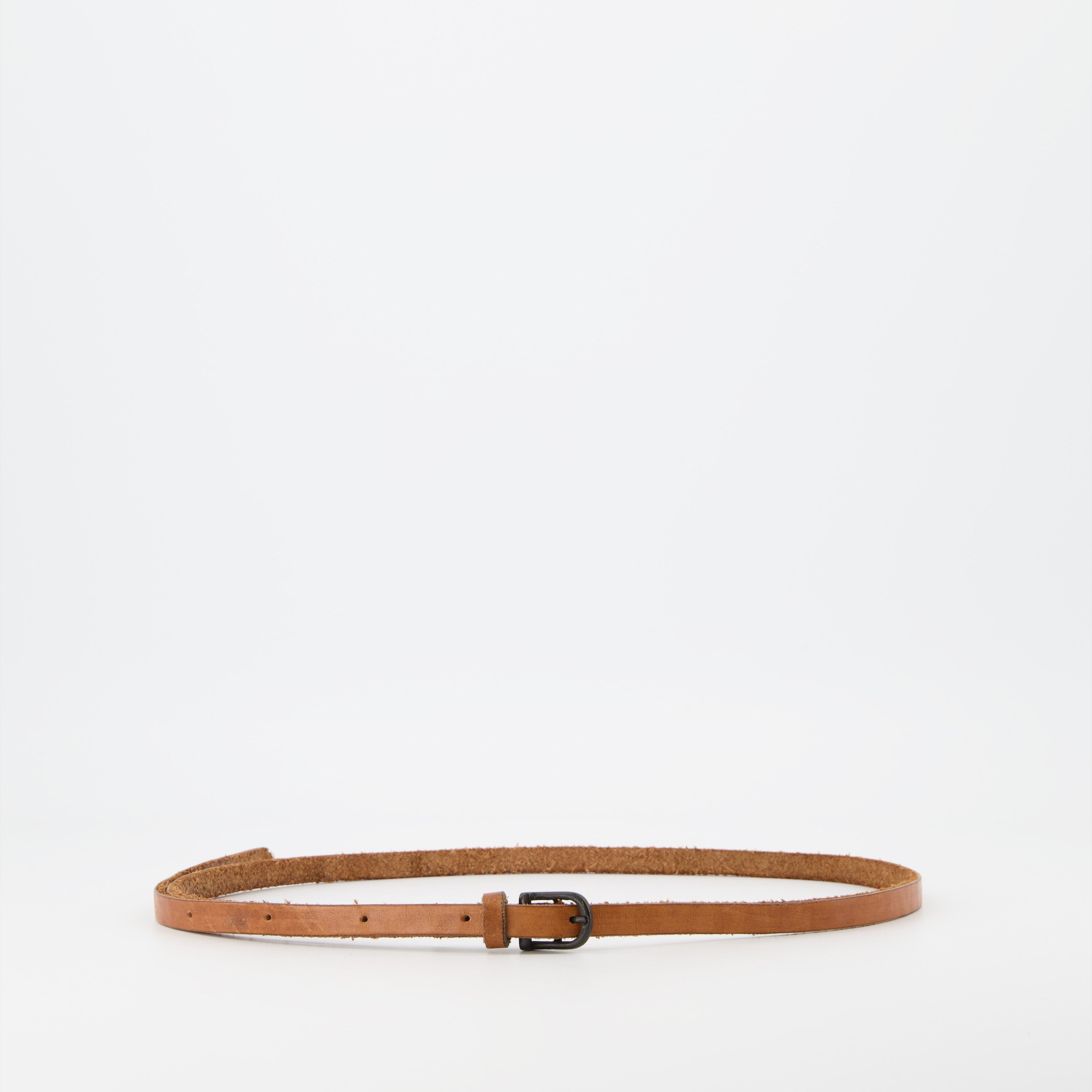 Raquel Allegra, brown leather belt, women's belt, luxury accessory, designer belt