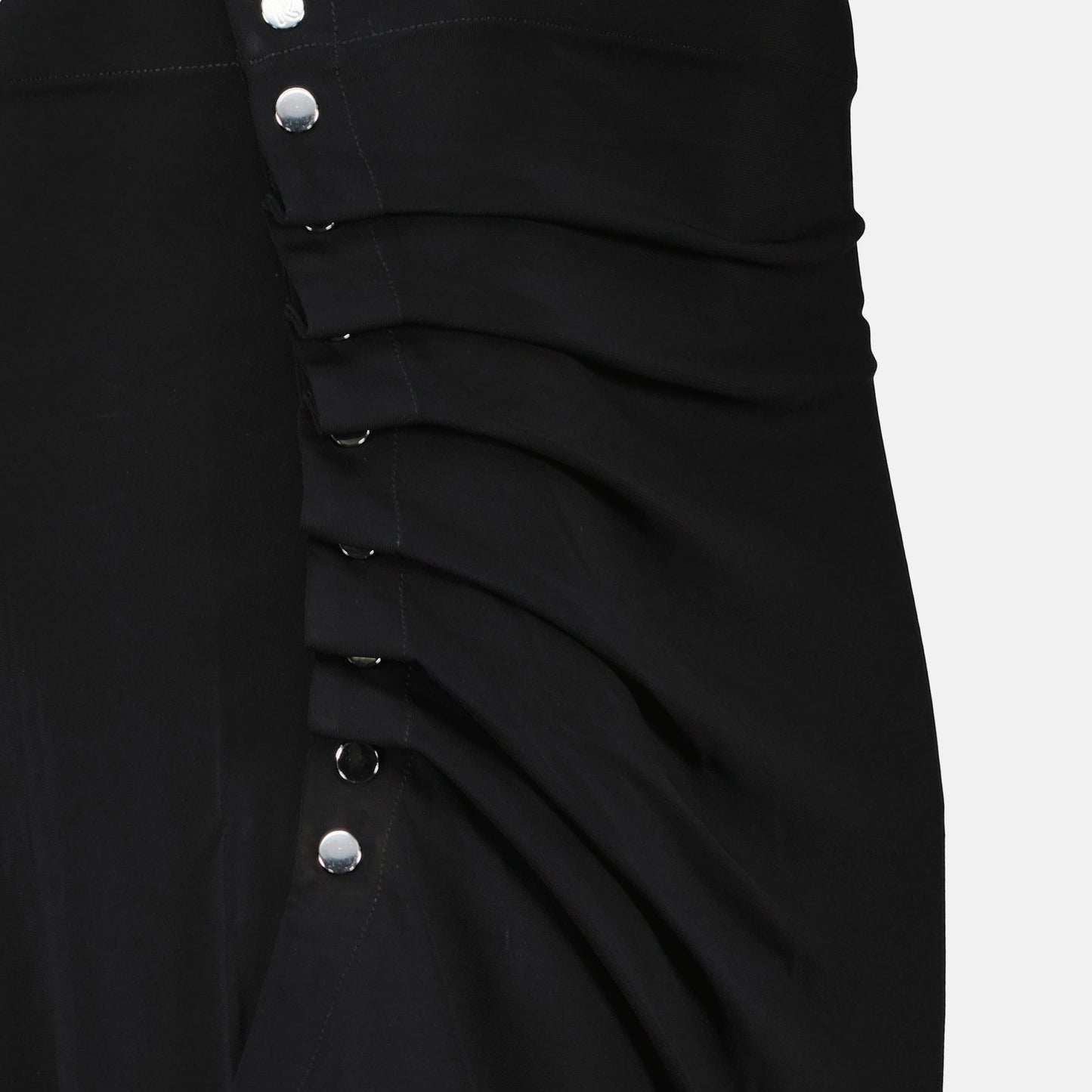 Black skirt, Draped skirt, Fall-Winter collection, Viscose skirt, Elegant women's skirt