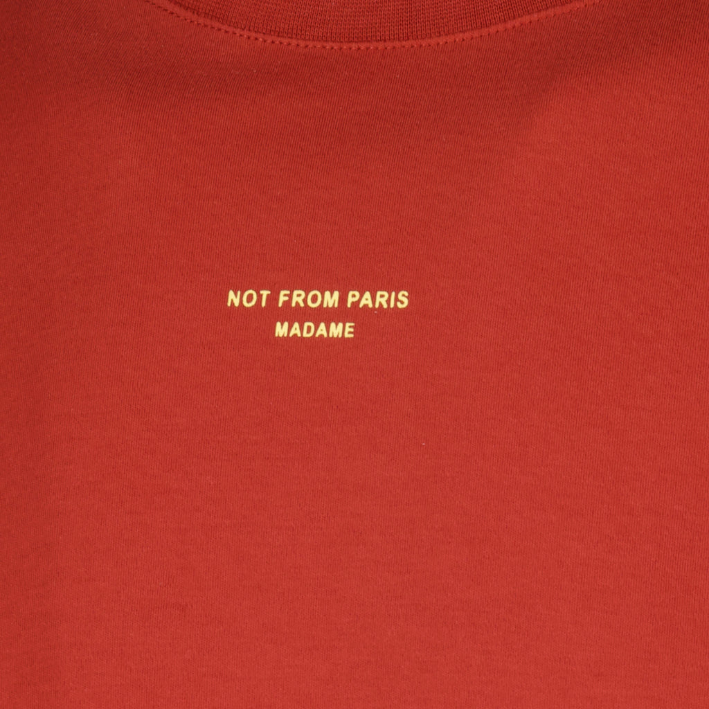 T-Shirt Slogan Vermelha - Drôle de Monsieur