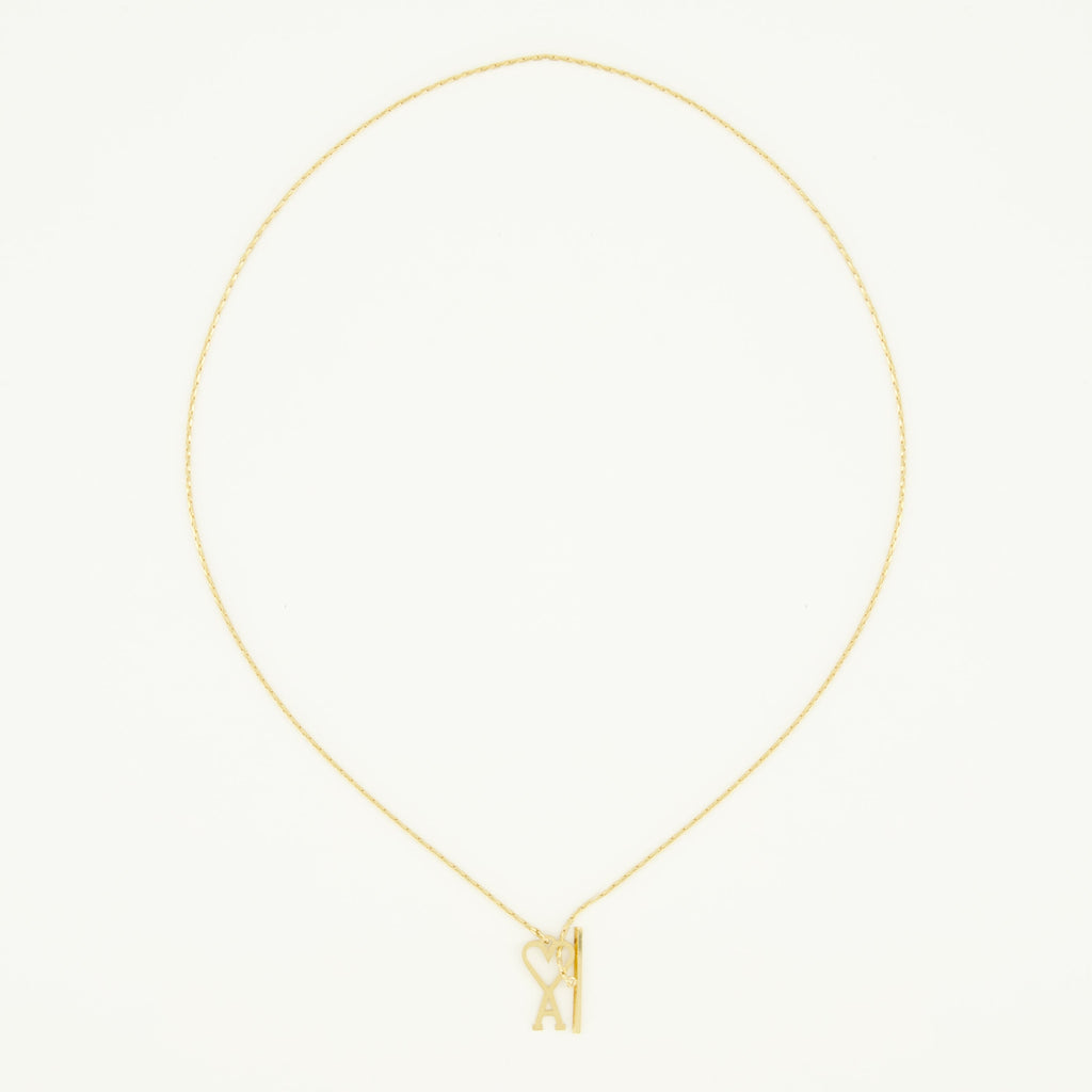 Imagem do colar ami de cœur doré da Ami PARIS para Unisexo - Temporada Primavera-Verão 2026 - Vista Frontal